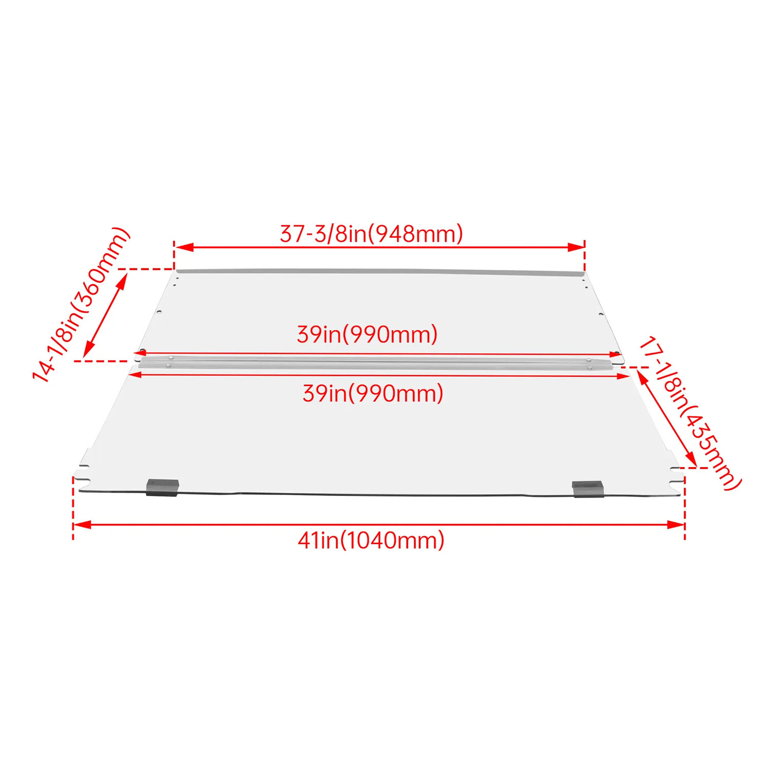 HECASA Acrylic Clear Folding Golf Cart Windshield For EZGO TXT Medalist 94-2014