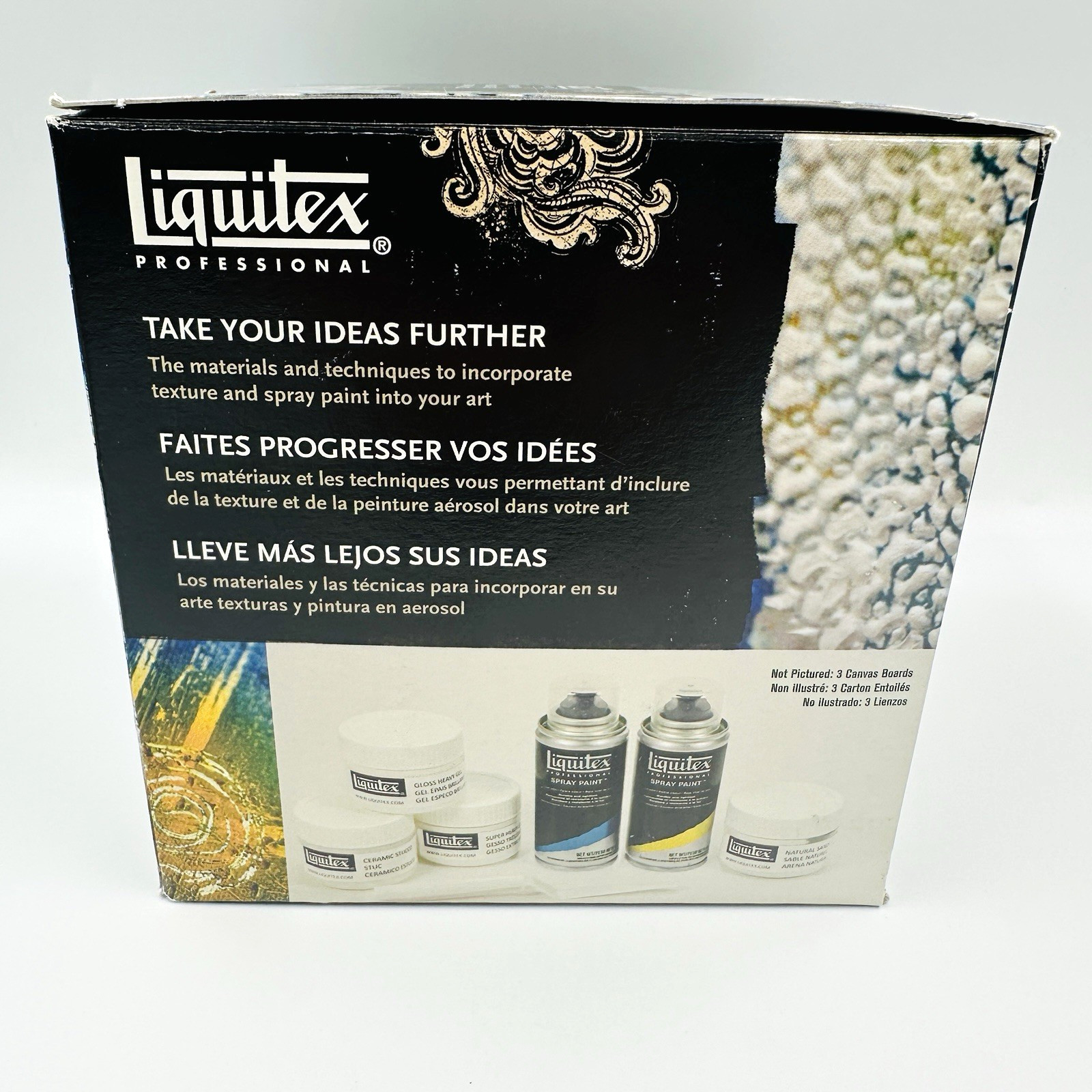 New Liquitex Professional Spray Paint & Texture Acrylic Painting 10 Pieces