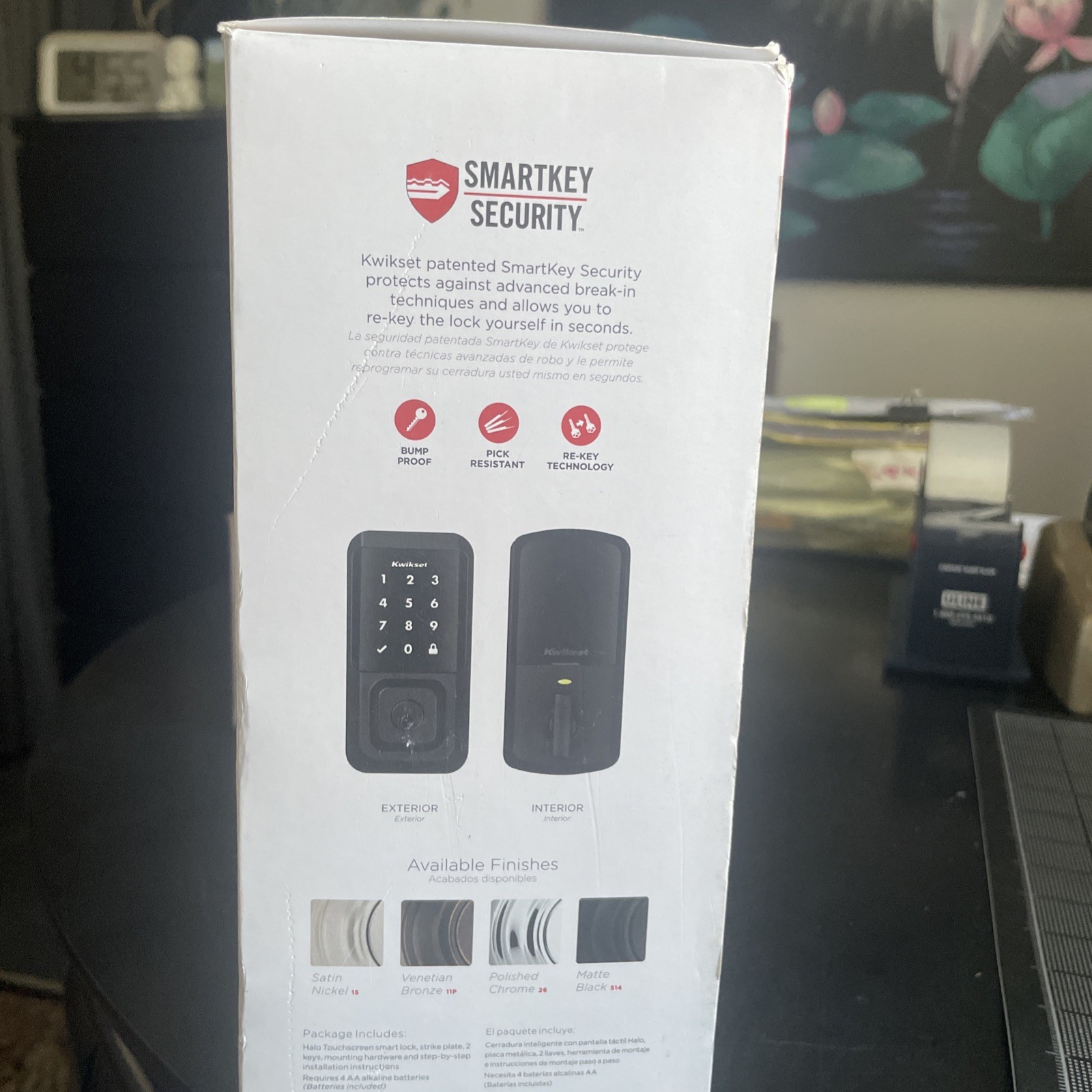 Kwikset Halo Touchscreen Smart Lock Wifi Keypad Electronic Deadbolt Matte Black