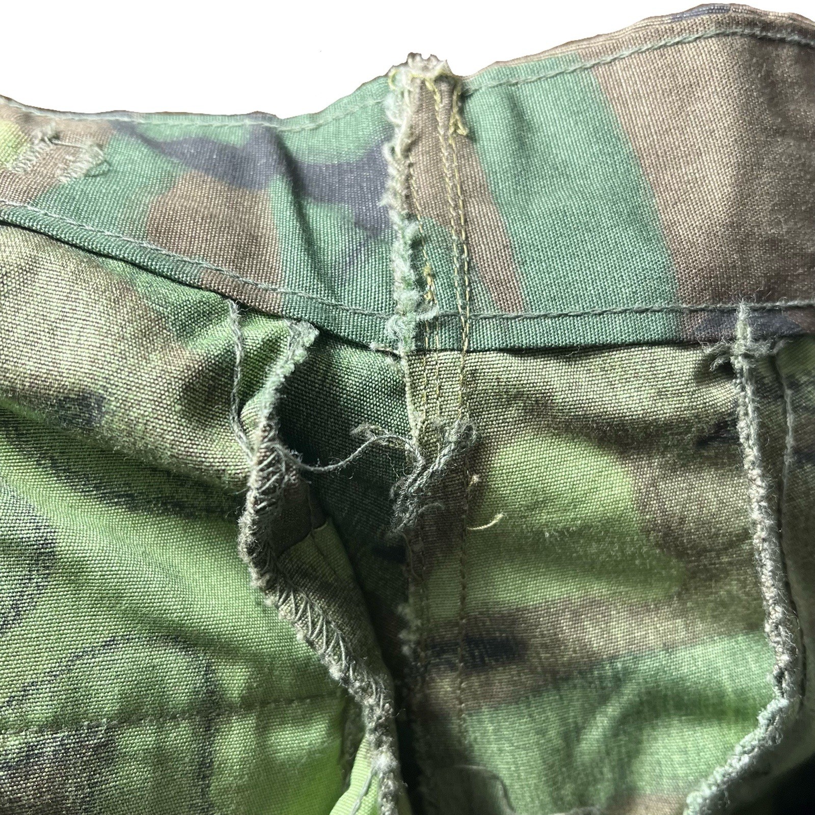 EXC Vintage Vietnam War Poplin Non Ripstop ERDL Jungle Pants 1967 Medium