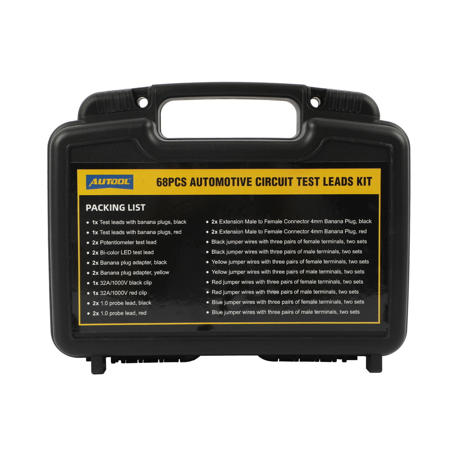 68PCS Multimeter Terminal Test Leads Kit Alligator Clip Auto Circuit Diagnostic