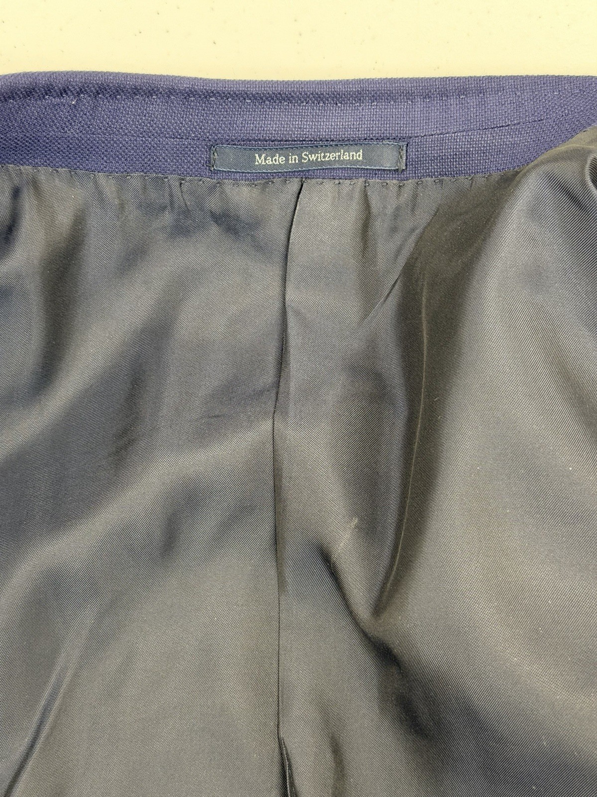 Ermenegildo Zegna Men's Dark Blue 100% Wool Blazer 40L $4,895 Switzerland Slim