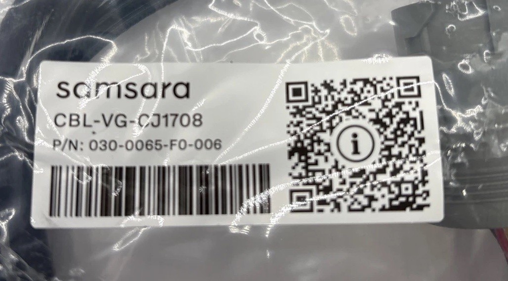 Samsara Vehicle Gateway cable CBL-VG-CJ1708