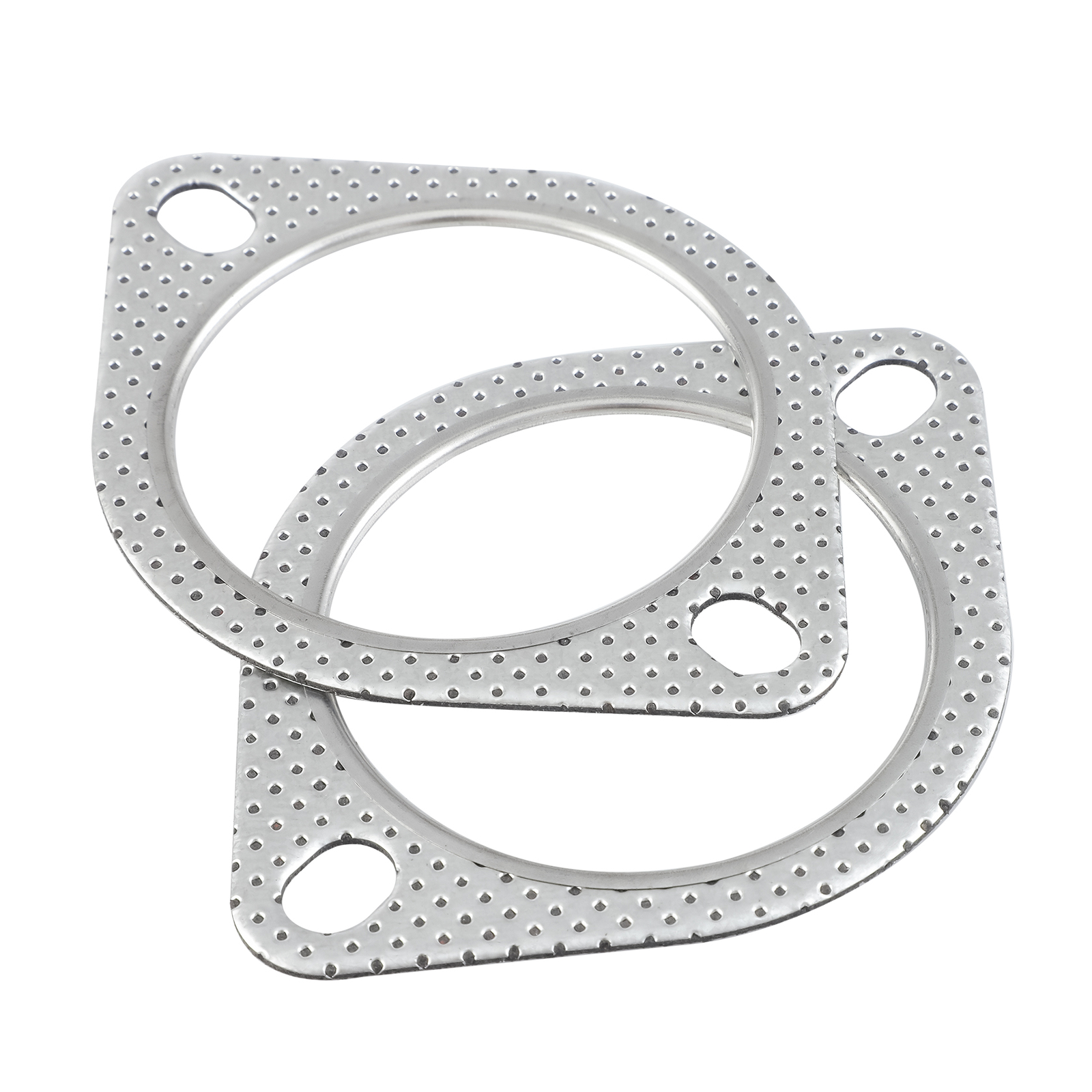 Set of 5 Exhaust Gasket 3in 2 Bolt, High Temp Exhaust Flange Gasket - Heavy Duty
