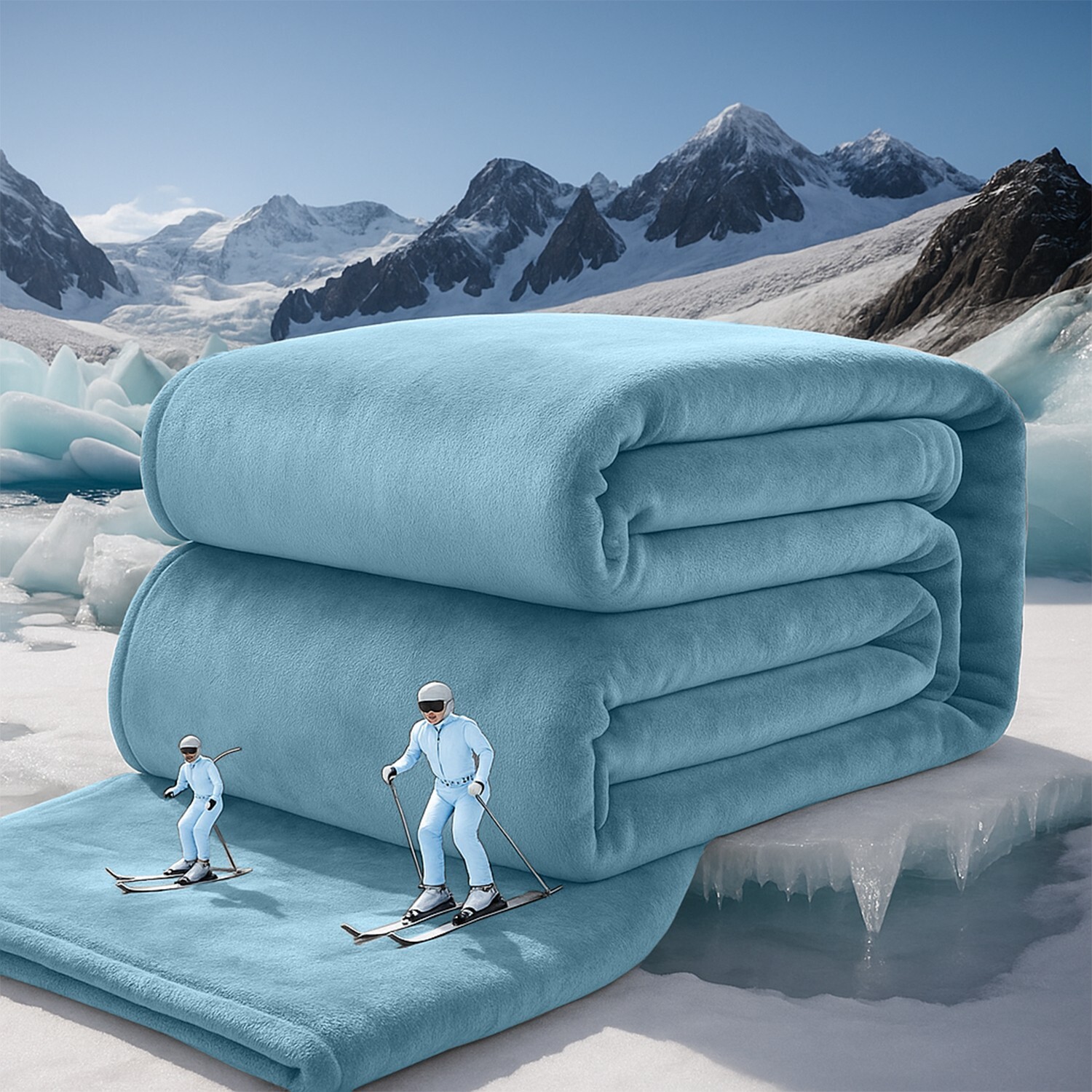 Fleece Blanket Winter Nights Quilt Blanket Double Sided Sofa Couch BED Blankets