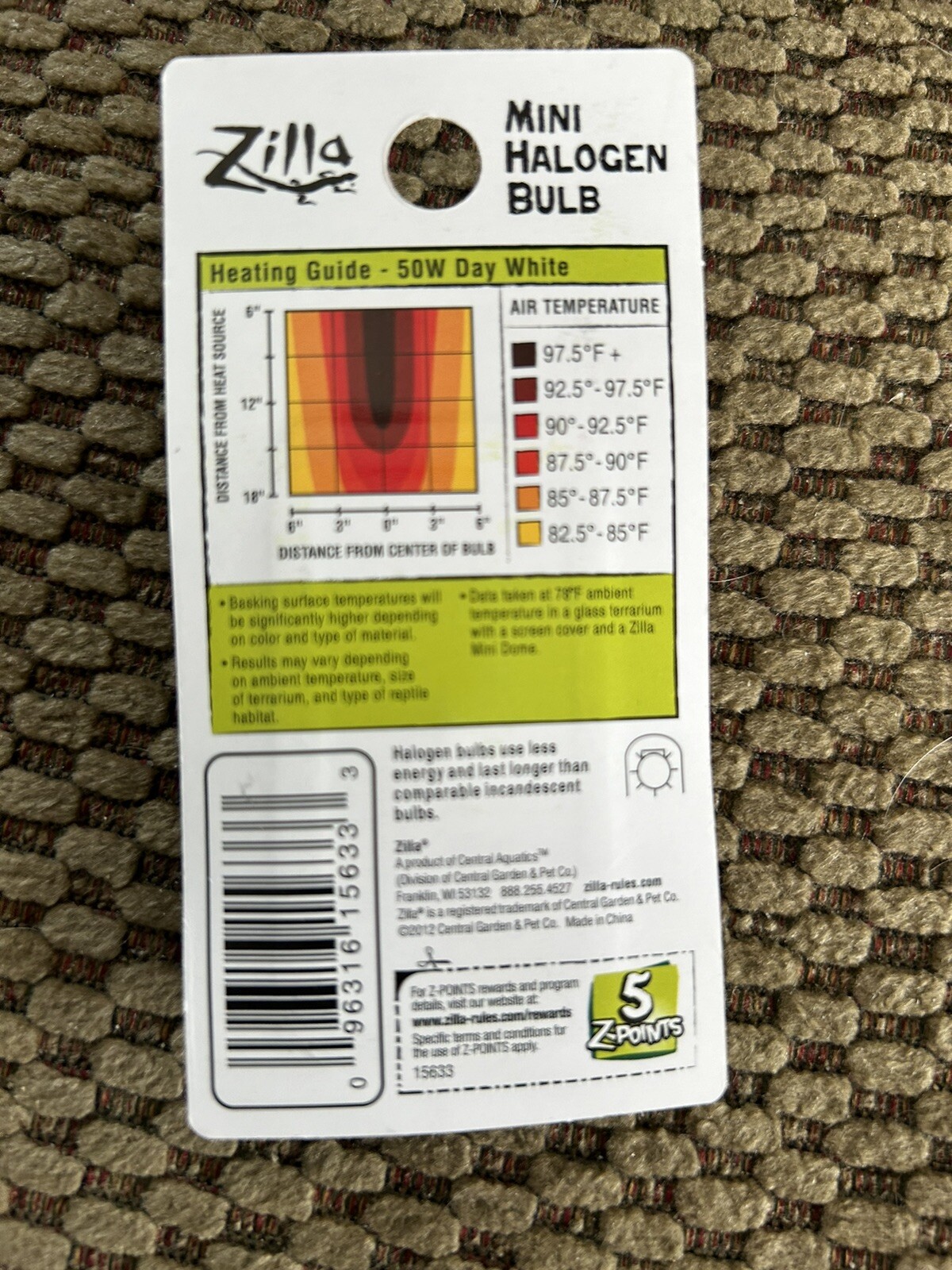 ❤️Zilla Mini Halogen Bulb Day White 50W❤️