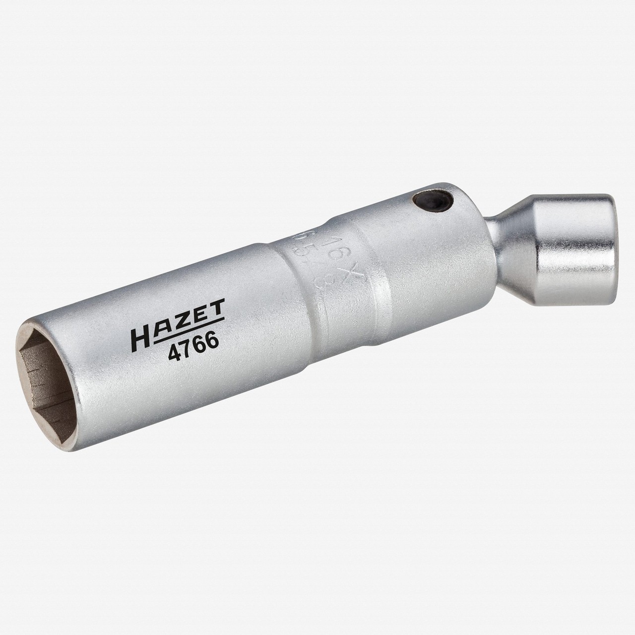 Hazet 4766 Spark Plug Wrench, 16 mm - 5/8", Hinged Design