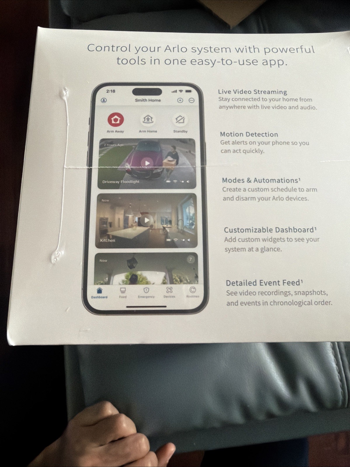 Arlo Pro 5S 2K Spotlight Camera, VMC4360P, 3 Pack, White. New Sealed. Free Ship