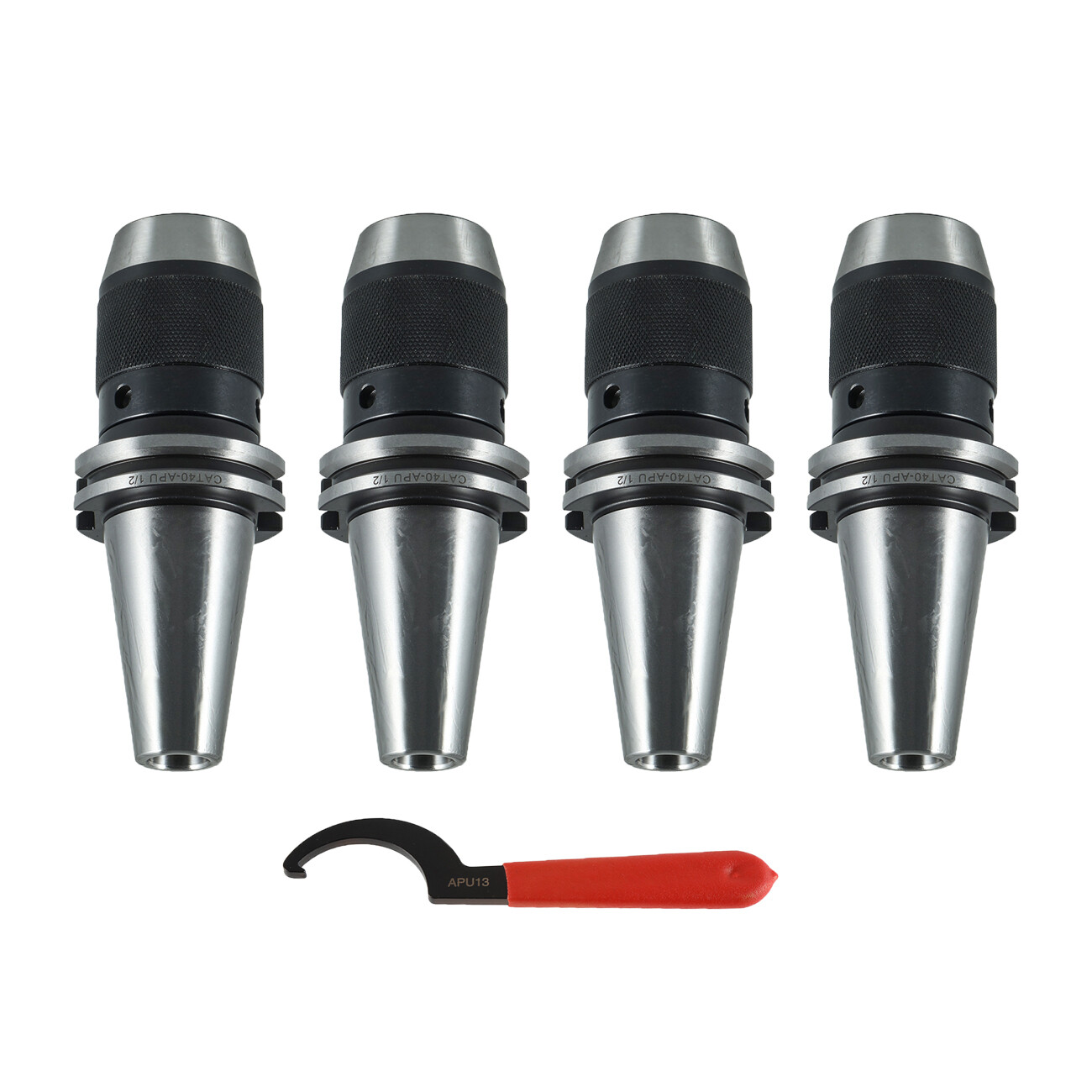 4PCS CAT40 Keyless Drill Chuck 1/2' Fits On Haas CNC Easy Great Tool Holder