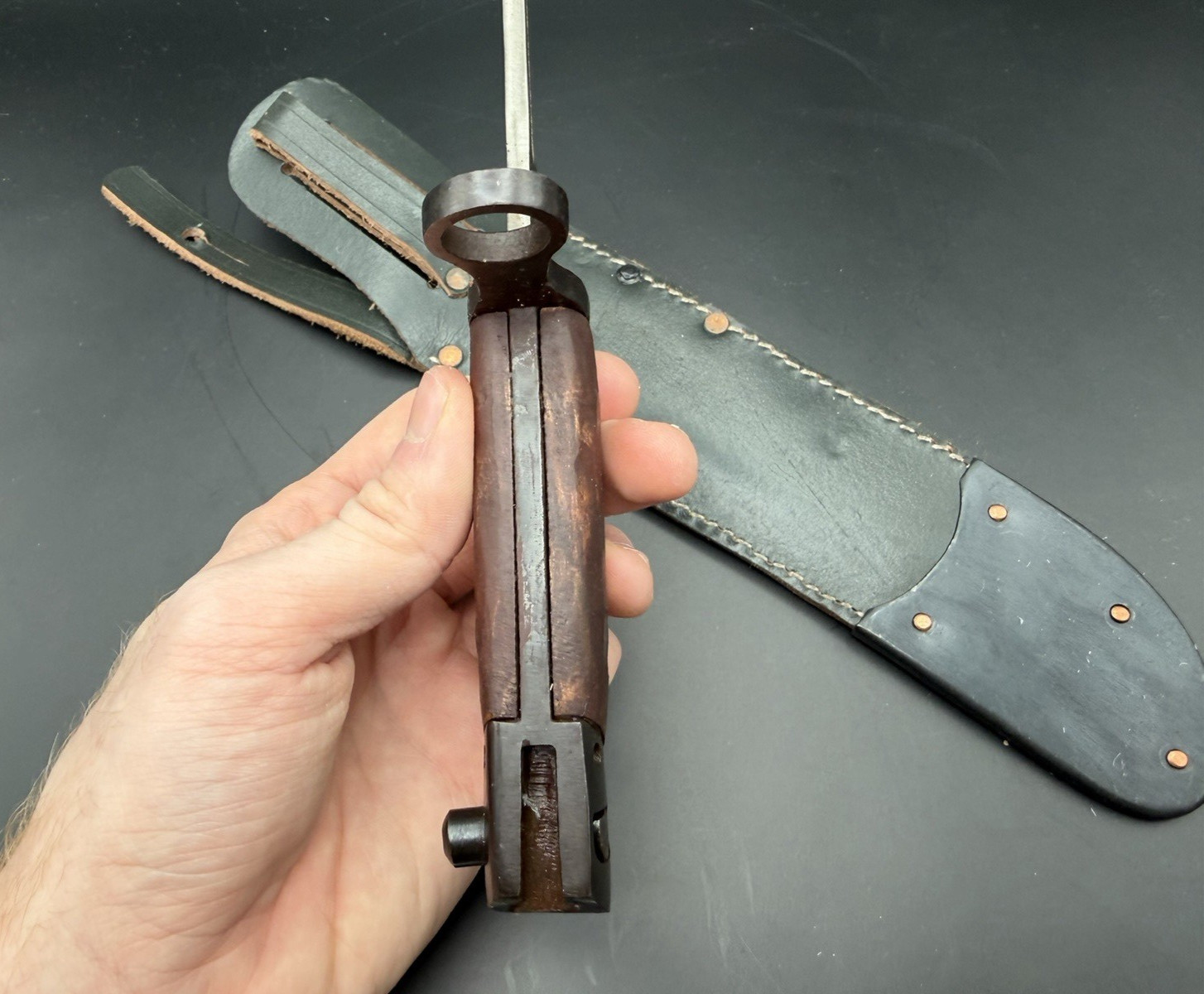 WWII WW2 Style Finnish M39 Mosin Nagant Reproduction Bayonet w/ Sheath!