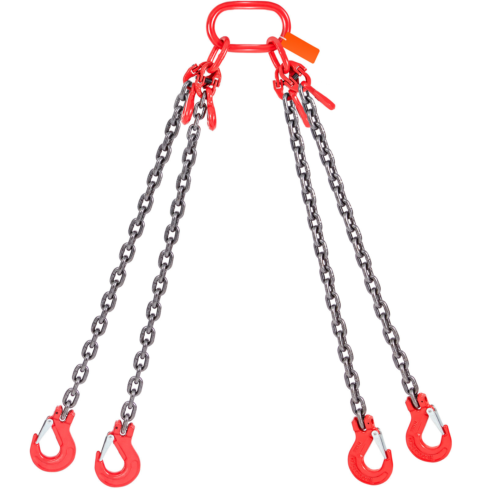 5/16'' x 5' Chain Sling G80 Lifting Chain with Alloy Steel Hooks 11000lbs