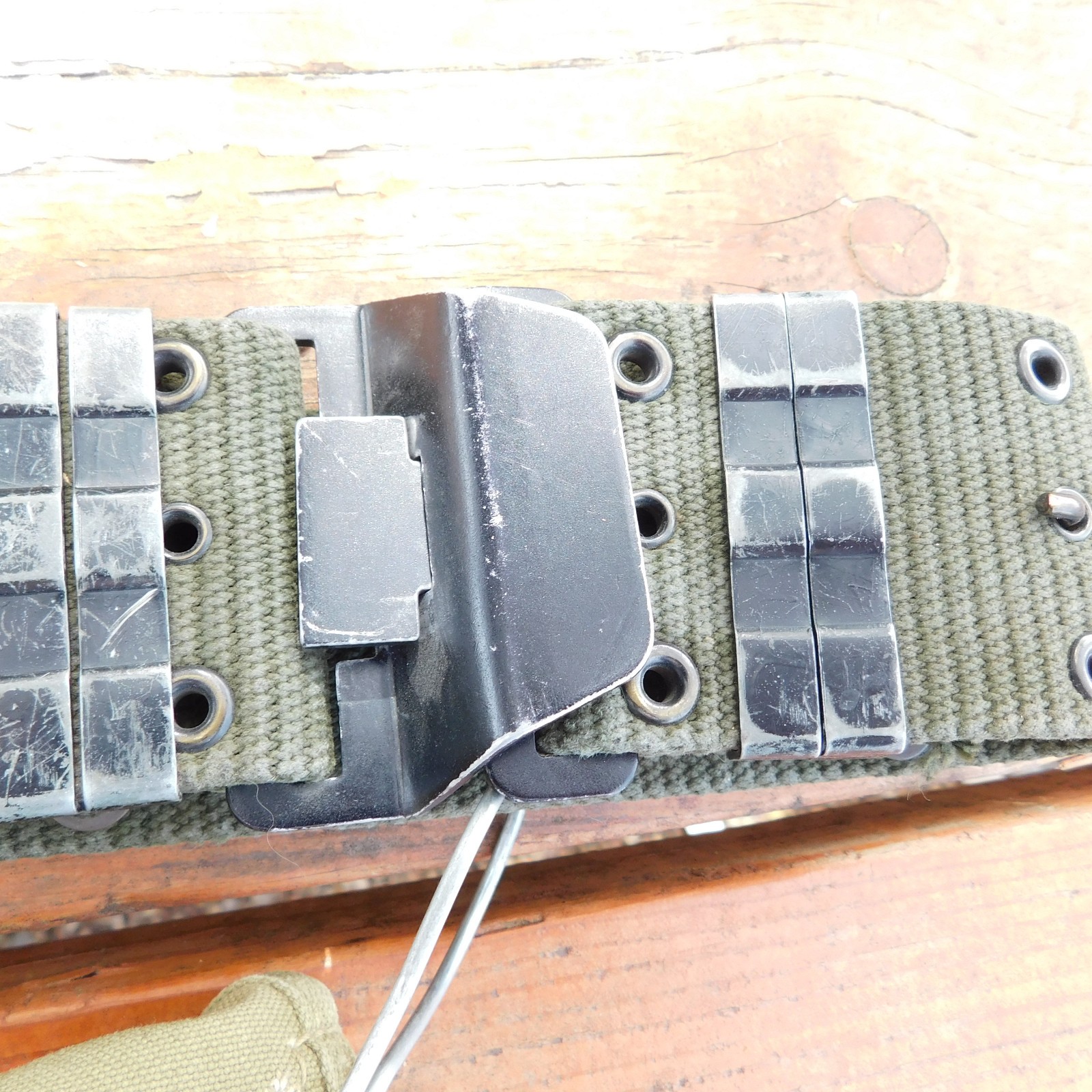 WWII Era US Army M-1928 Canvas Meat Can or Mess Kit Pouch