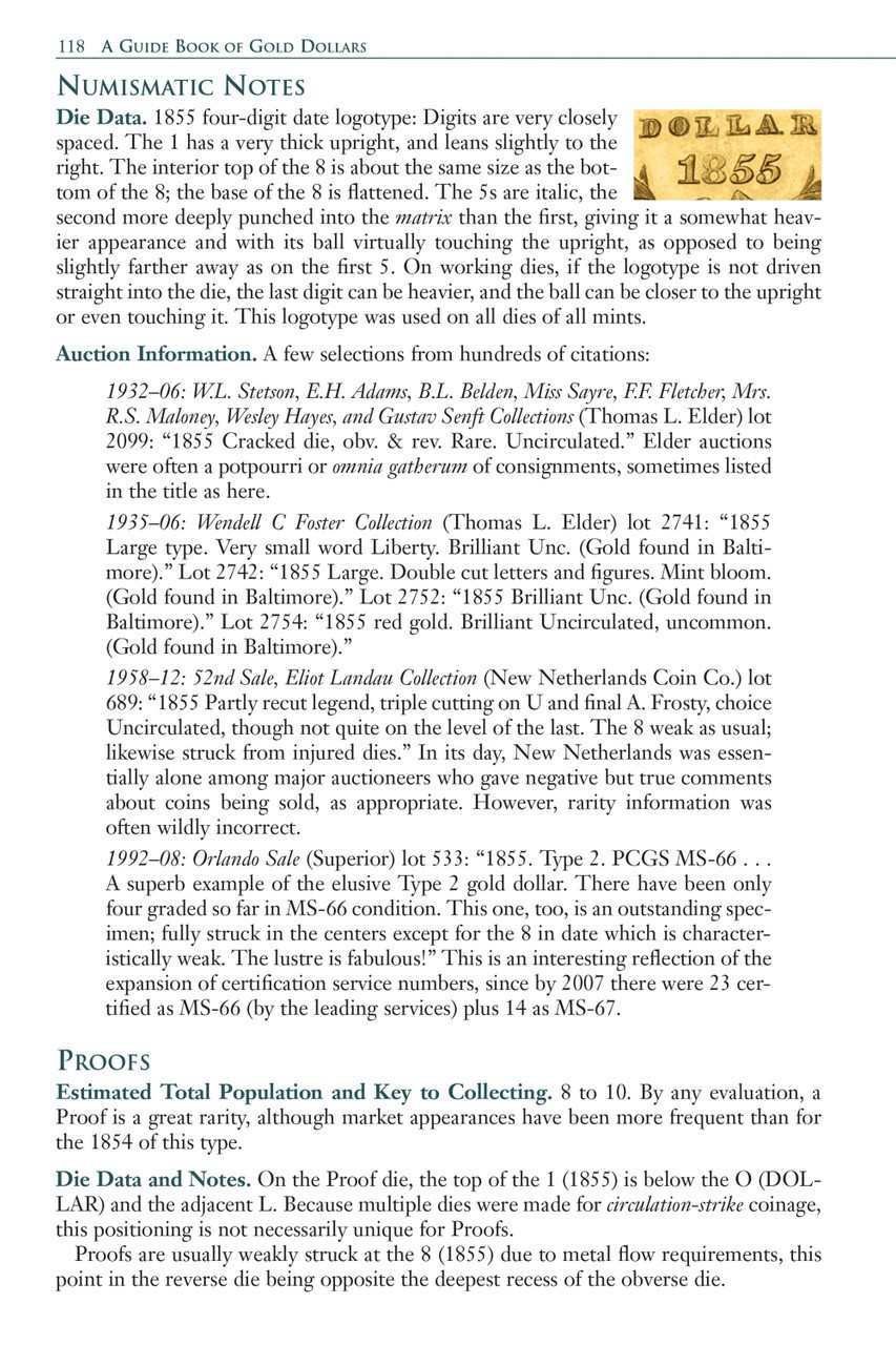 Official Red Book - Guide Book of Gold Dollars - 2d ed - Bowers - Softcover