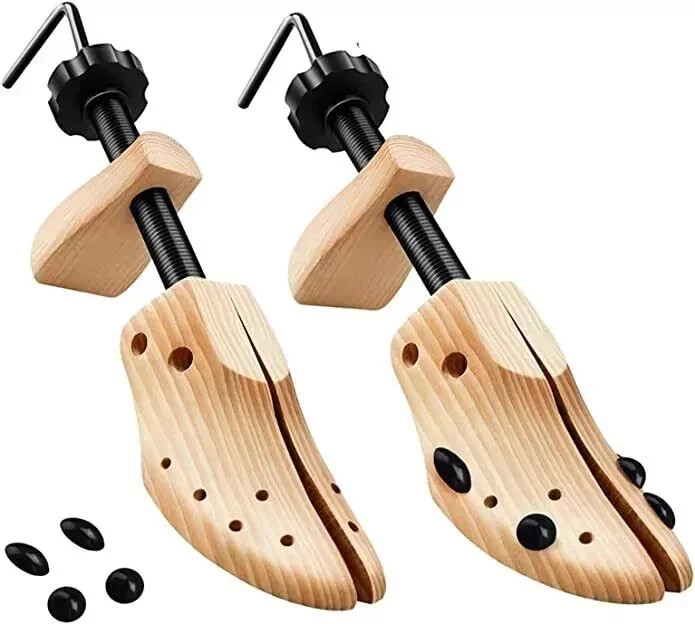 2-Way Wooden Adjustable Shoe Stretcher Expander Men Women Boot Size US 5-13