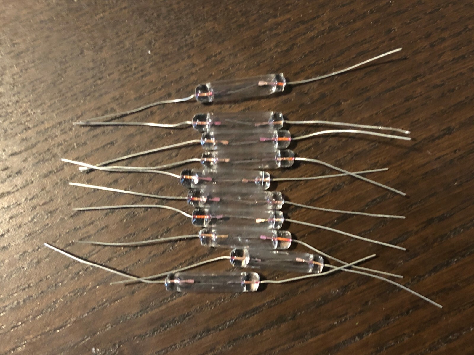 10 New Incandescent 6v 100ma Axial Wired Lamps 6.3v Vu Meter Light Bulbs