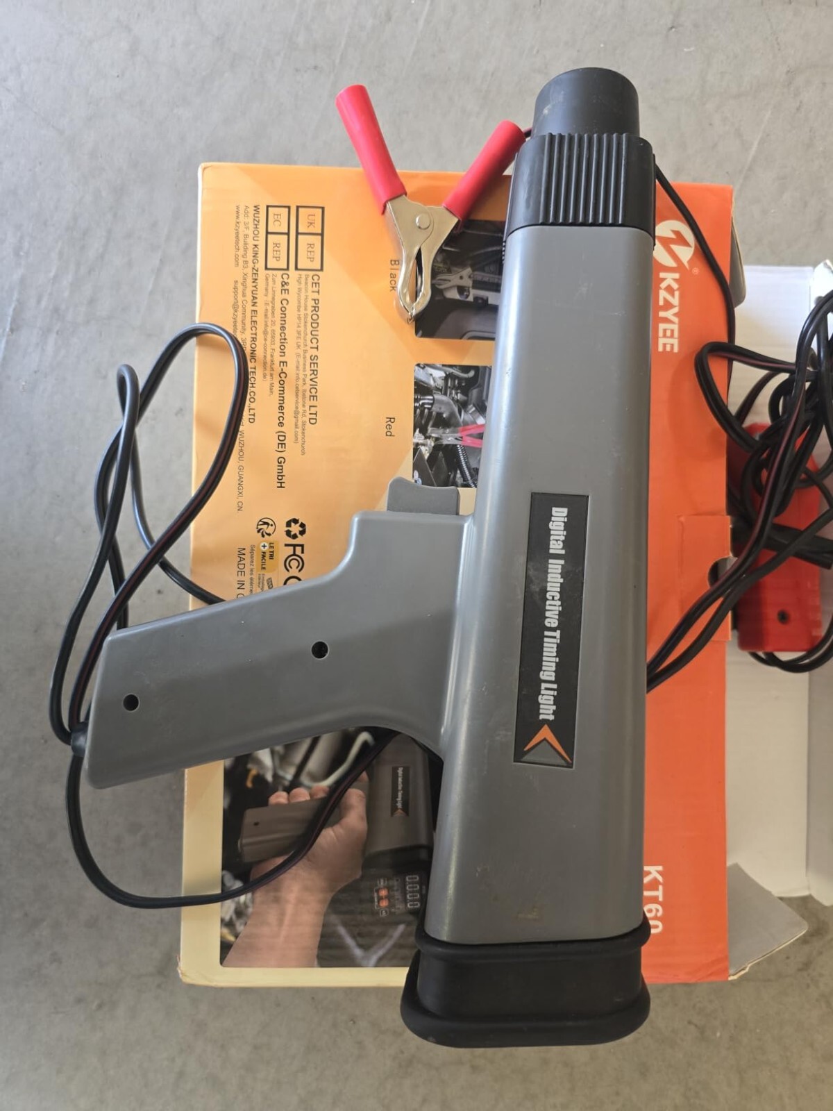 KZYEE KT60 Digital Timing Light Automotive Engine Gun Inductive Ignition Gun