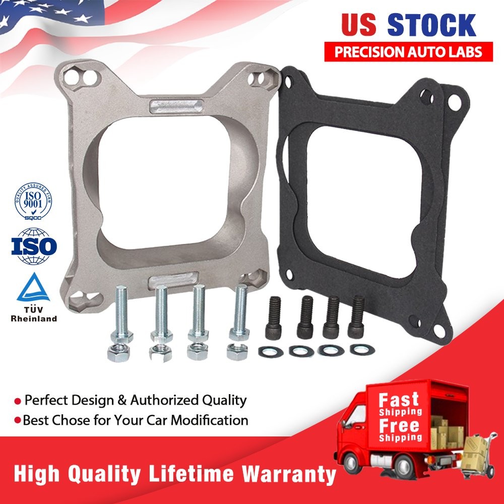 Square Bore to Spread Bore Manifold Aluminum Carburetor Adapter Plate