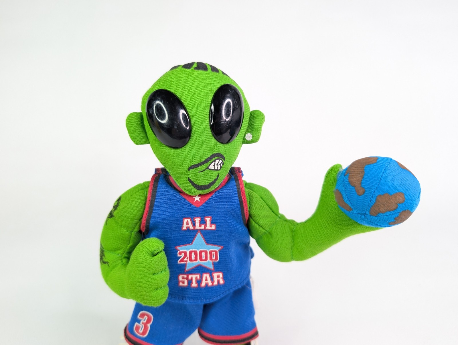 Vintage Alien Allen Iverson #3 Meanies 2000 All Star 8" Plush Figure
