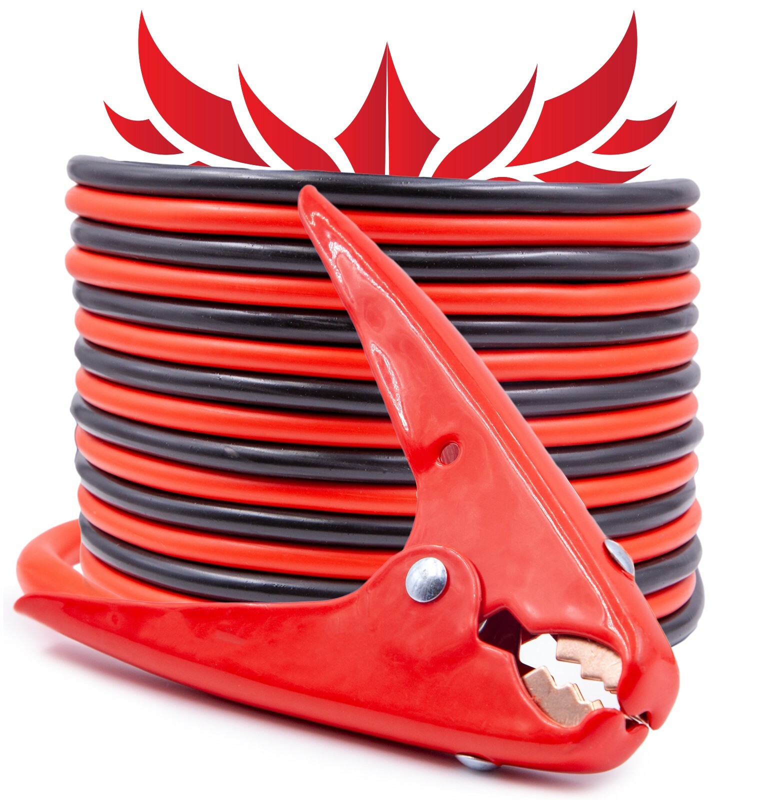 Heavy Duty 0 Gauge 20 Ft Battery Booster Cable Emergency Power Jumper 800 Amp