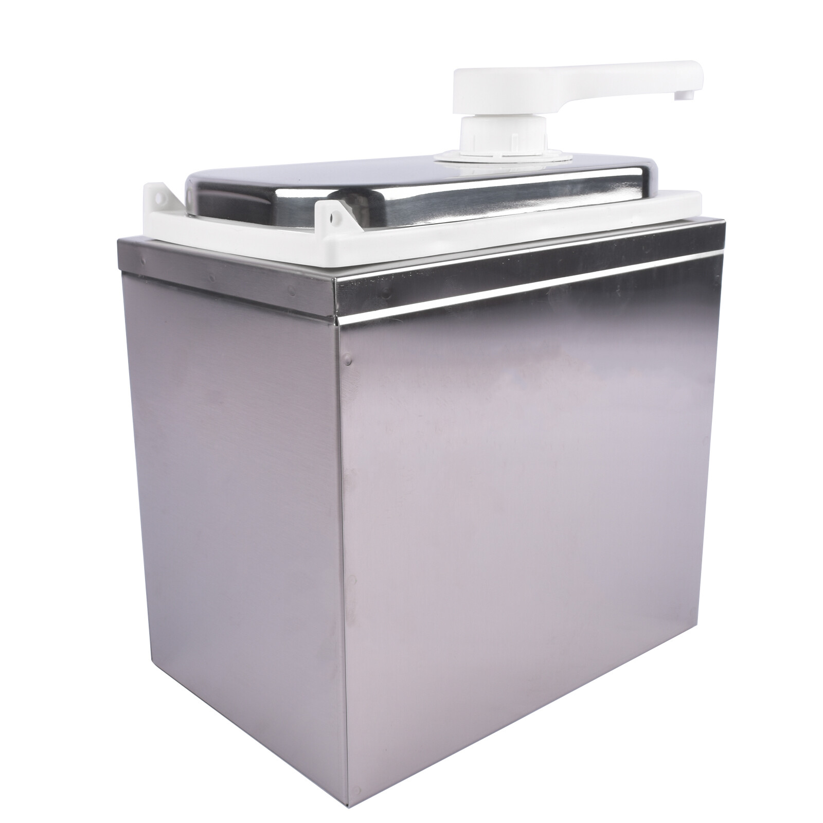 2L Stainless Steel Sauce Pump Dispenser Squeeze Condiment Dispensing Container