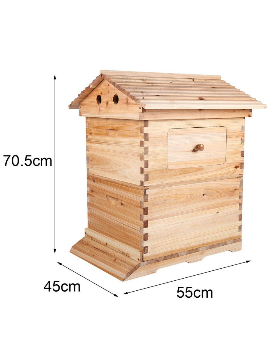 7 x Auto Beehive Frames Bee Hive + Beekeeping Hive Cedarwood Brood Box Super Box