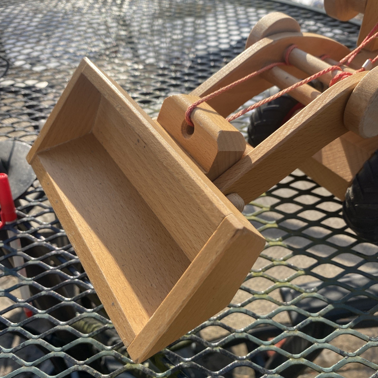 Vintage Fagus Early Production Front Loader w/Cab & Lifting Fork And Blue Guy