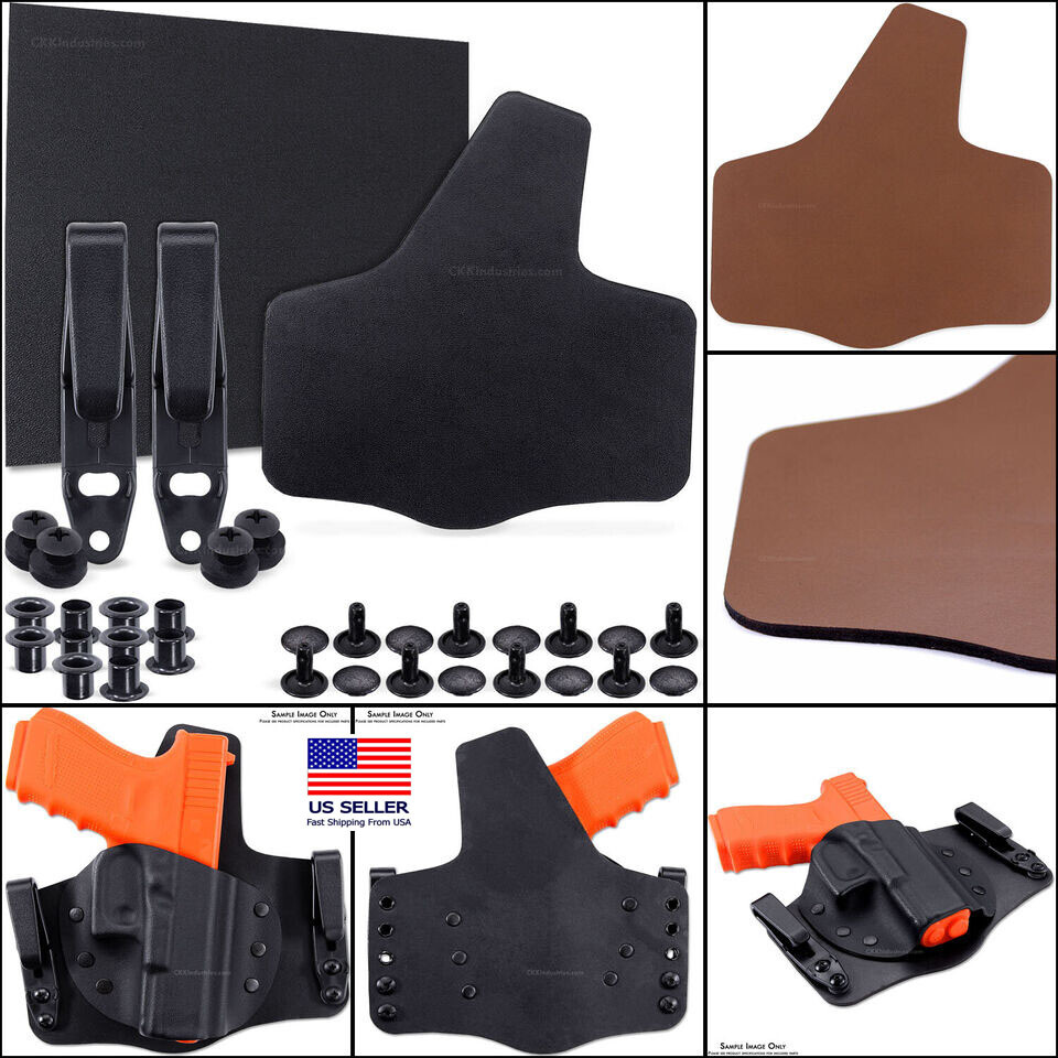 DIY Holster Making Kits - Hybrid Holster Kits - KYDEX and Cowhide Leather Backer