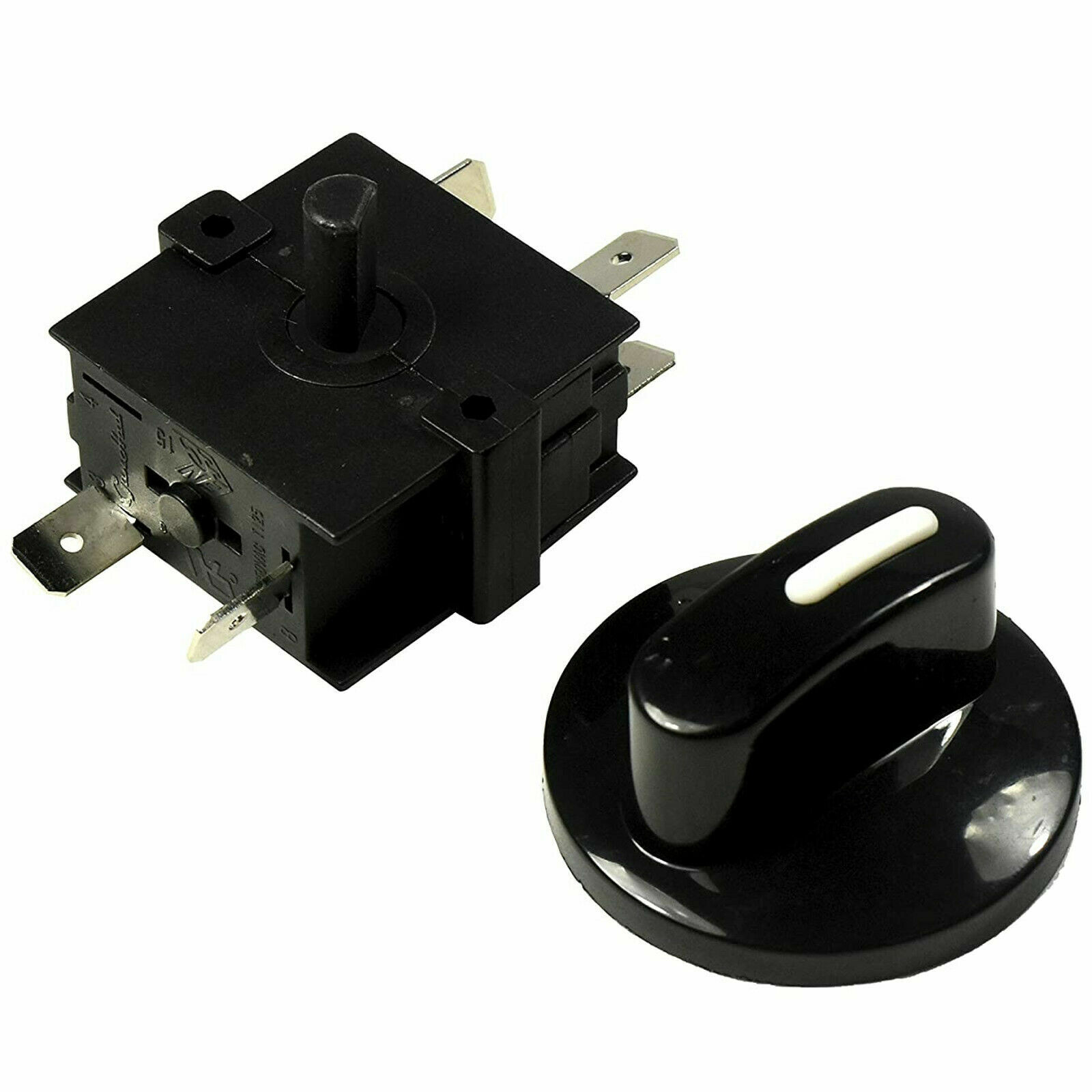 Rotary Switch 4Position 3Speed 120V-250V 15A Fan Heater Speed Selector UL Listed