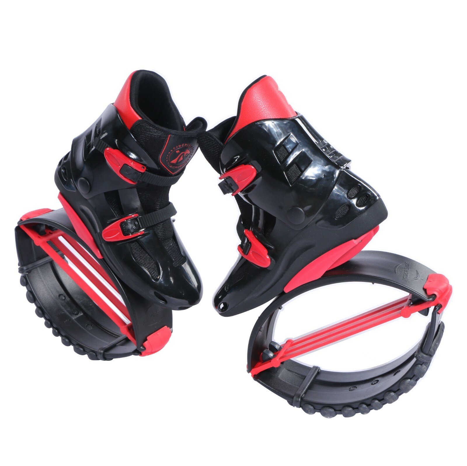 Joyfay Jumping Shoes Black-Red Fitness Bouncy Boots Unisex, XL XXL