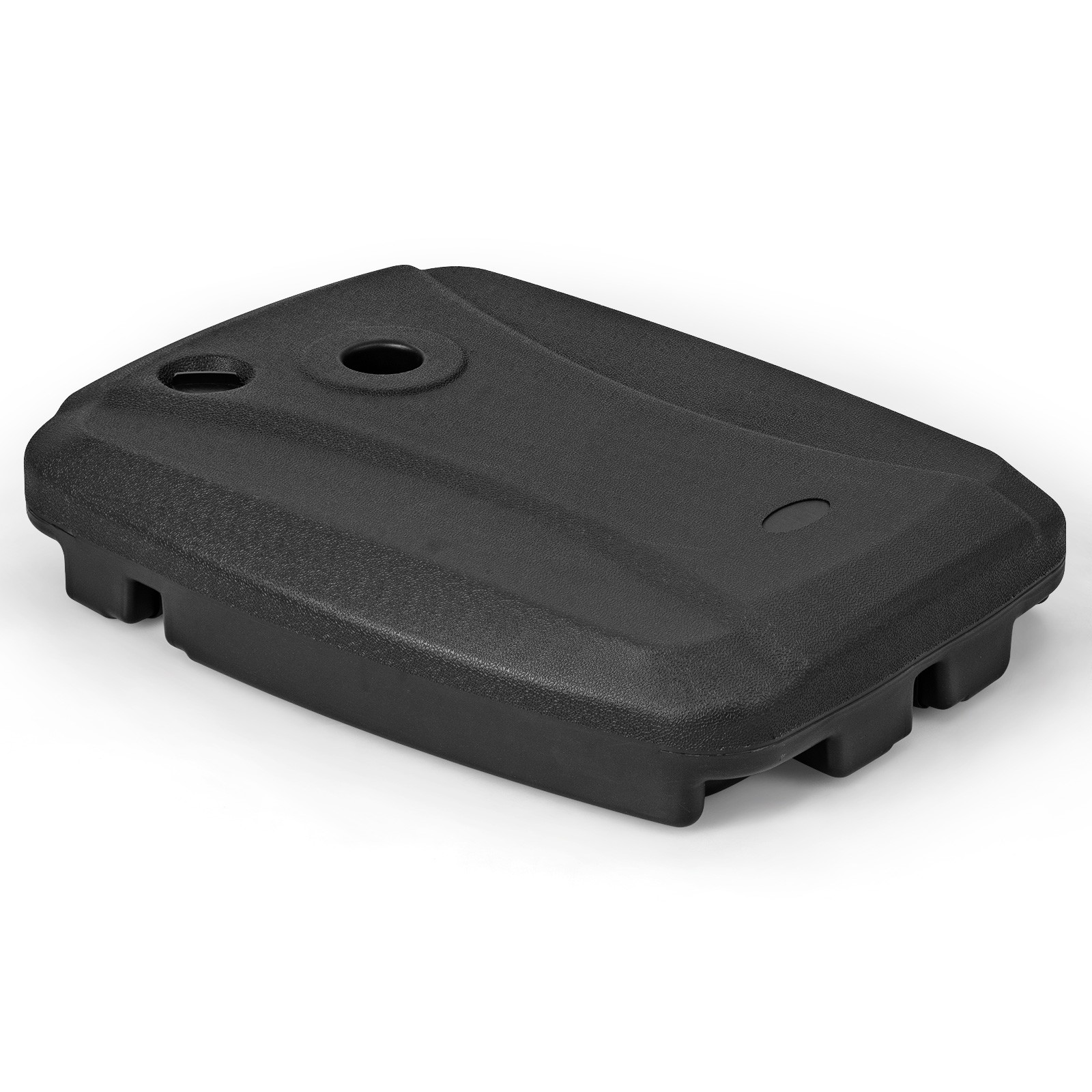 Patio Cantilever Offset Umbrella Base Stand Heavy Duty Cross Base Wheels Outdoor