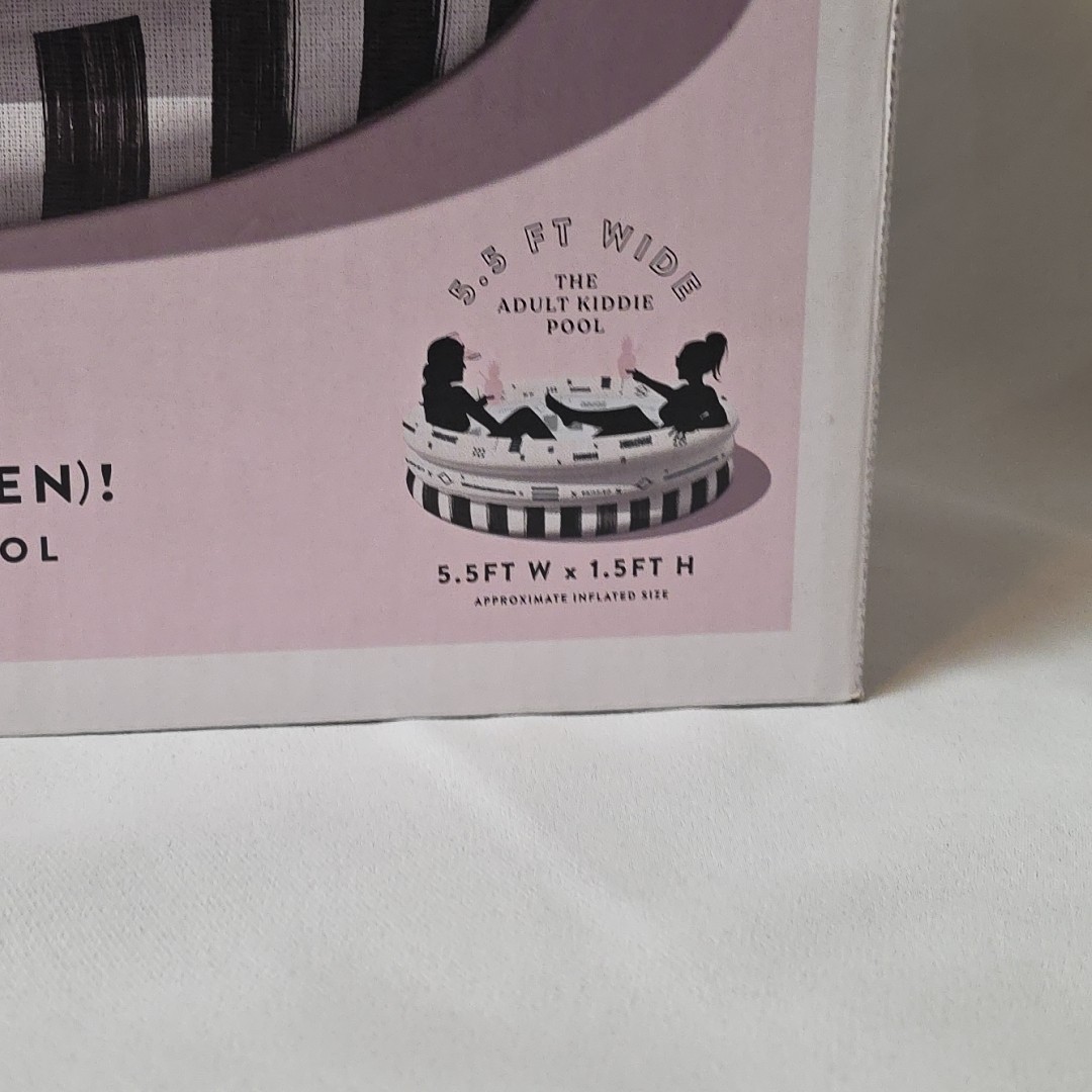 LA VACA MinniDip Totally Whoaven Inflatable Adult Kiddie Pool 5.5.FT W x 1.5FT H