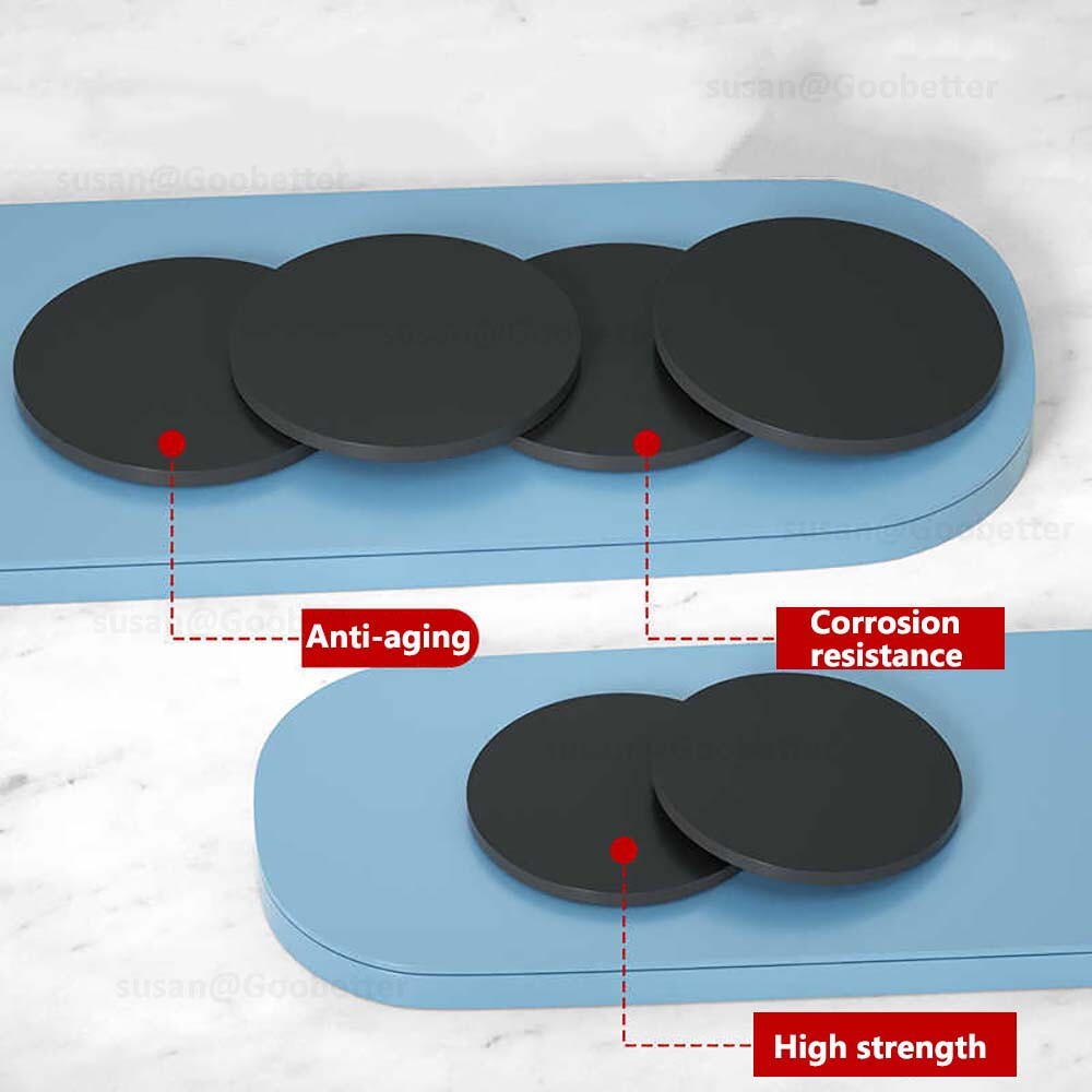 Circles Cut Disc Black PP Plastic Round Discs, Custom Sizes