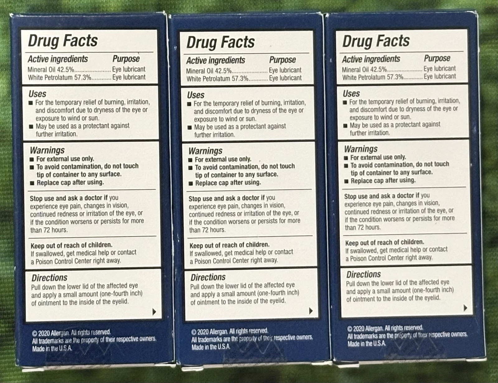 (3) Refresh P.M. Lubricant Eye Ointment 0.12 oz (3.35 G) - Exp 08/2028