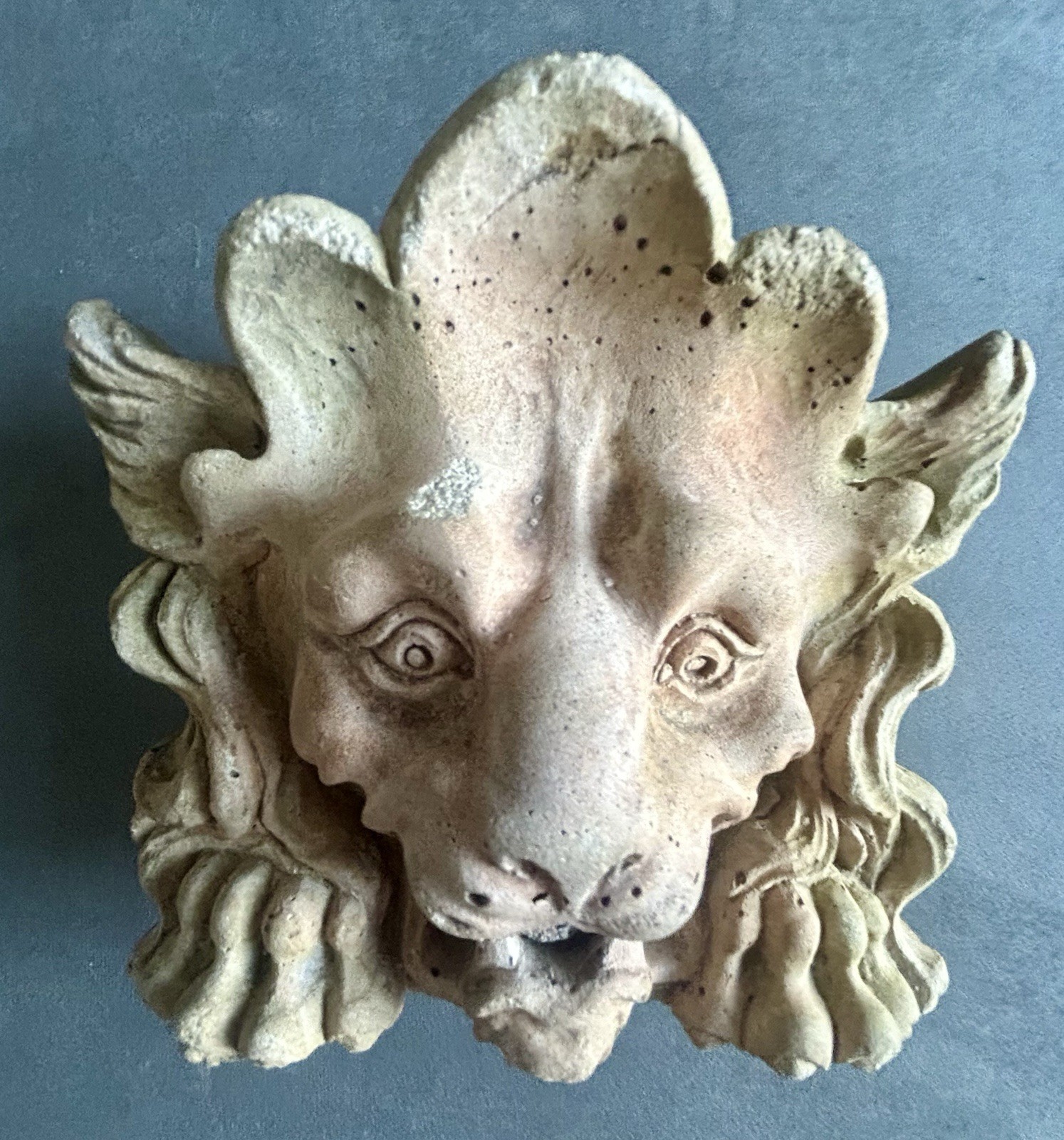 French Castel Stone Gargoyle Water Spout Architectural Salvage