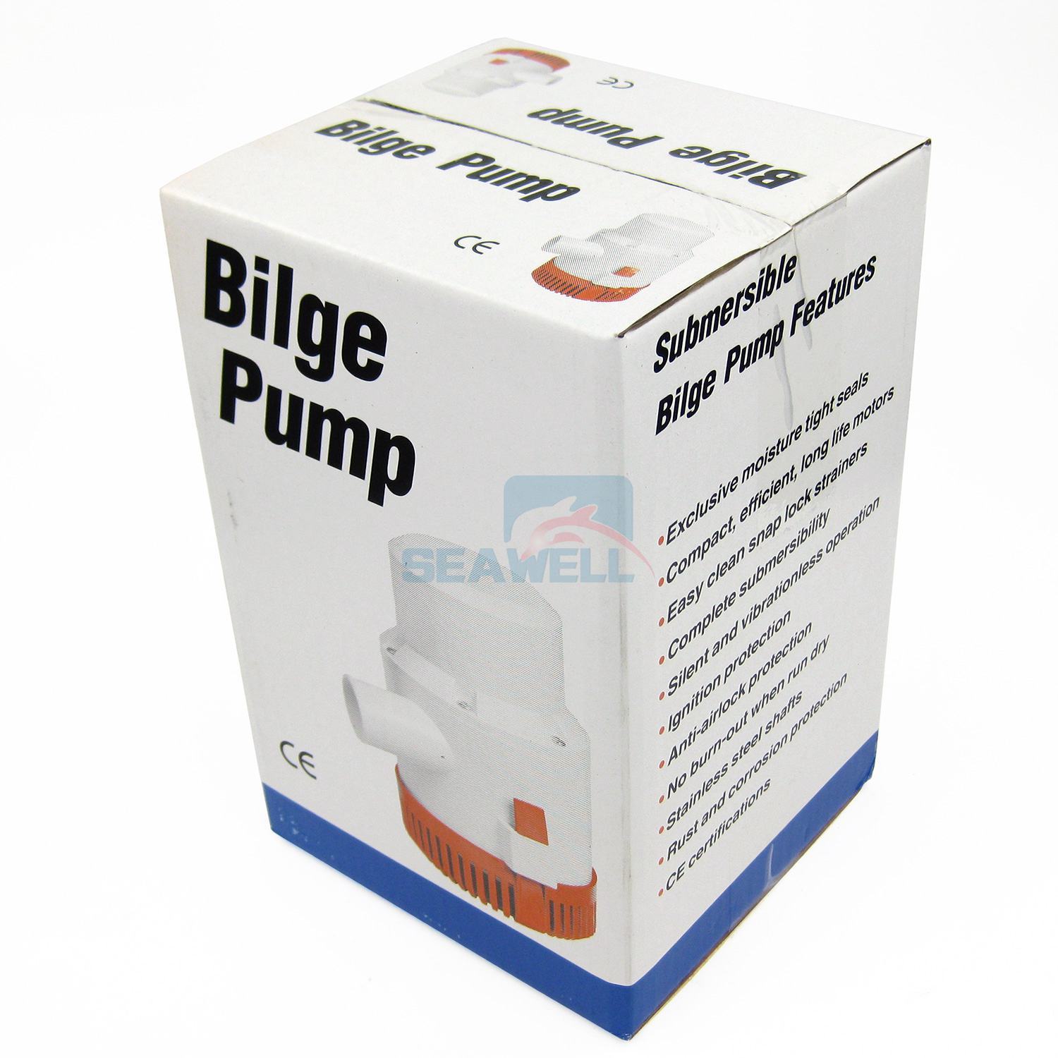 4700GPH Bilge Pump Boat Marine Submersible Water Pump DC 12V Pump 2 Inch Hose