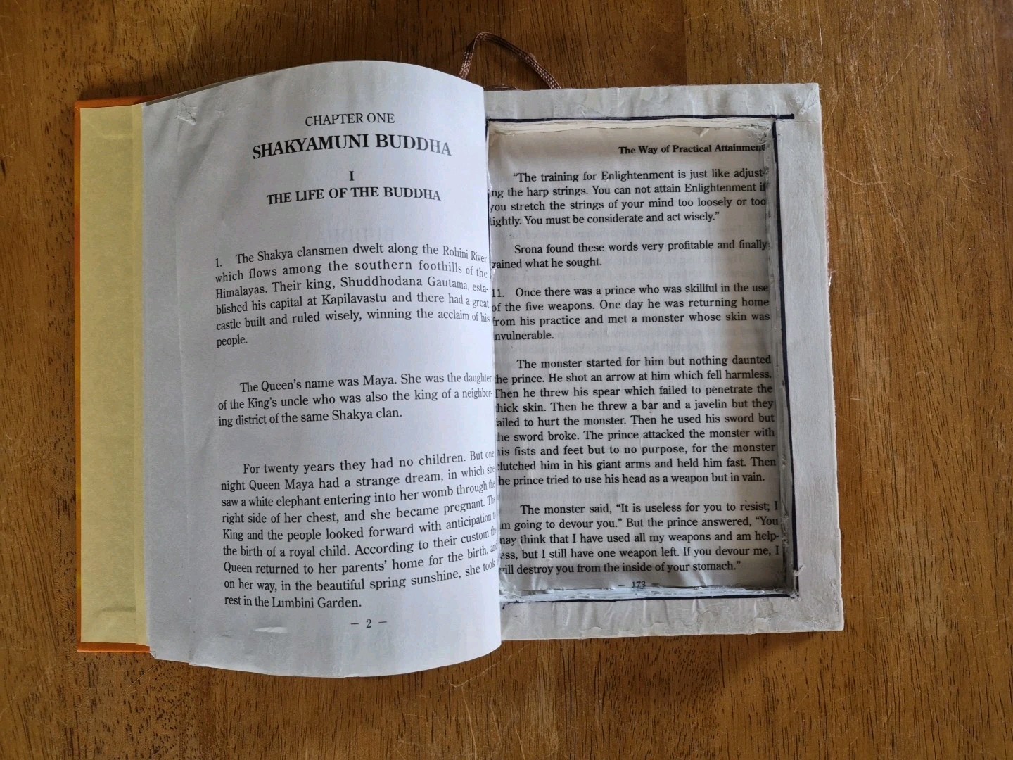 The Teaching of Buddha - Hollow Book Safe - Secret Stash Box Hidden Compartment