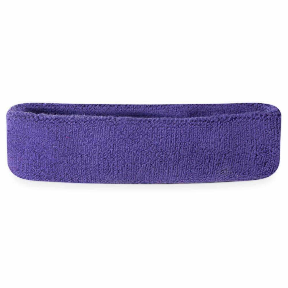 Suddora Sweatband/Headband - Terry Cloth Athletic Basketball Head Sweat Bands