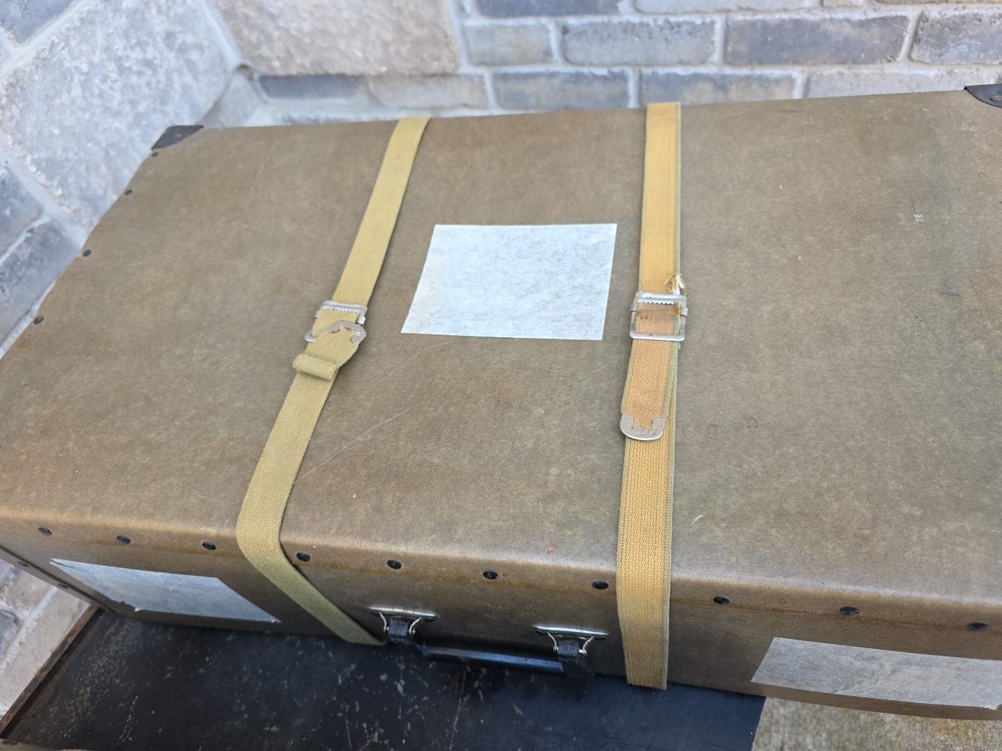 Vintage Pair of Fiber Hardware Cases 29x16x8