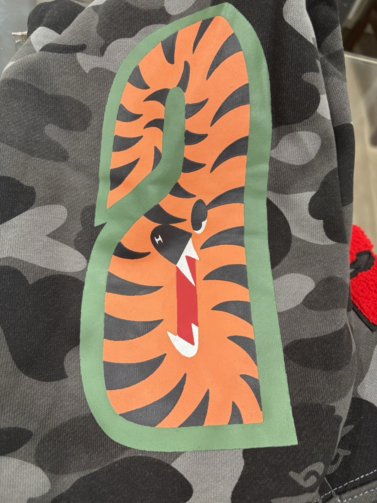 Bape Shark Camo Sweater Medium