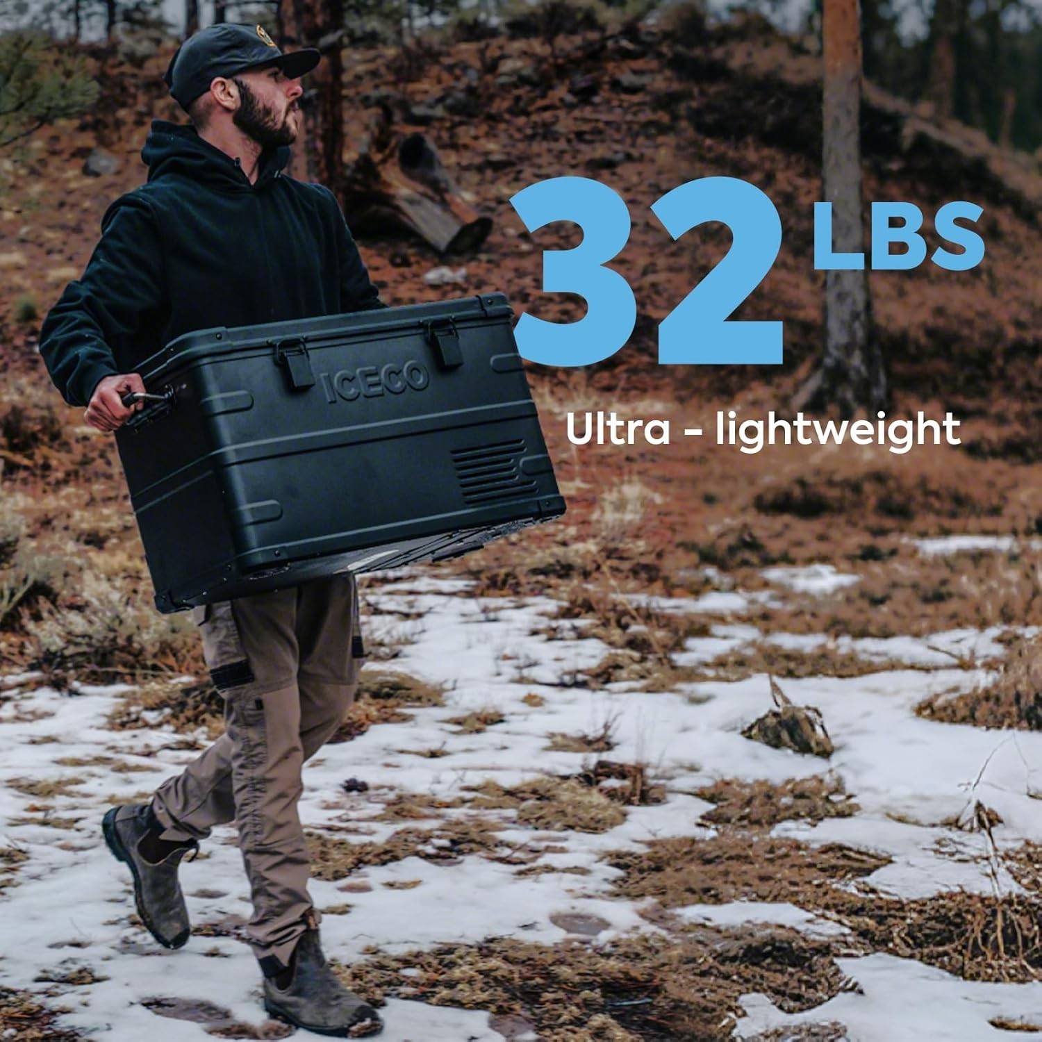 APL35 Dual Zone Portable Fridge Freezer 37 Quart 12V Car Refrigerator DC/AC