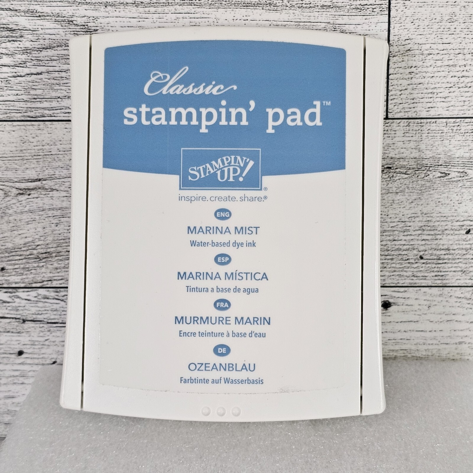 STAMPIN UP MARINA MIST FIRM FOAM INK PAD CLASSIC