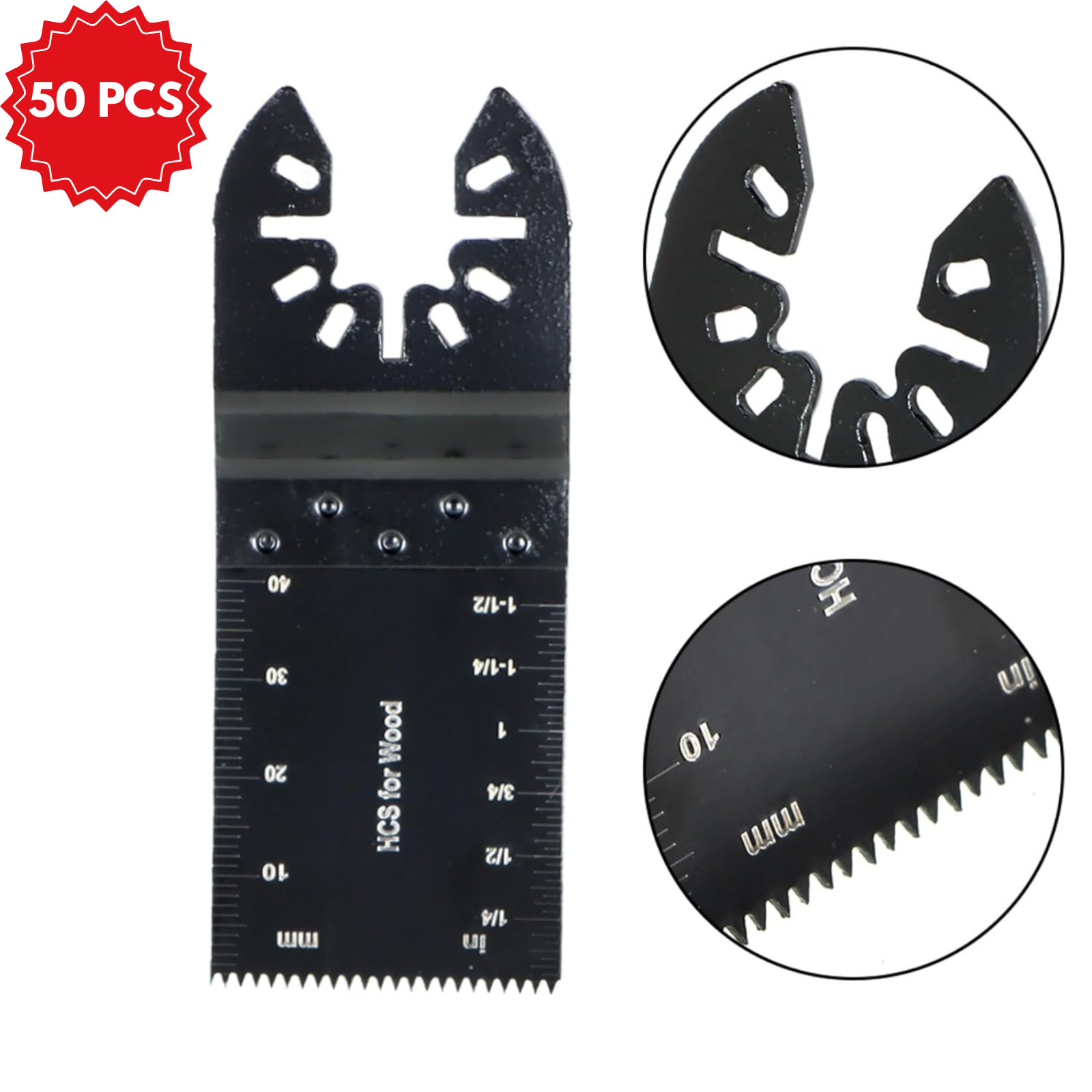 50Pcs Oscillating Multi Tool saw blades Wood Metal Cut Cutter For Dewalt Fein