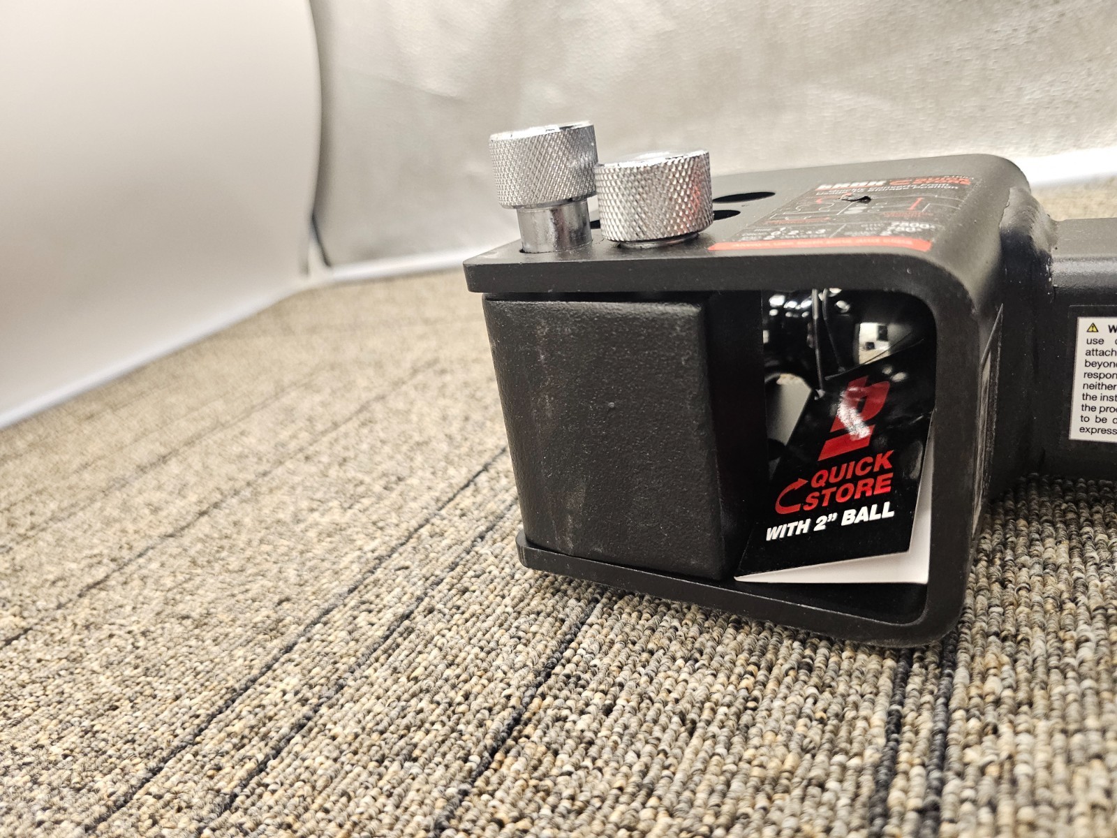 bROK 51054 2" Flip Mount Adjustable Heavy Duty Hitch 7500 lb Quick Store Black