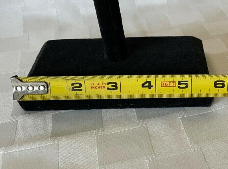 Elegant Black Velvet T-Bar Jewelry Display Stand - Bracelets/Watches/Bangles Org