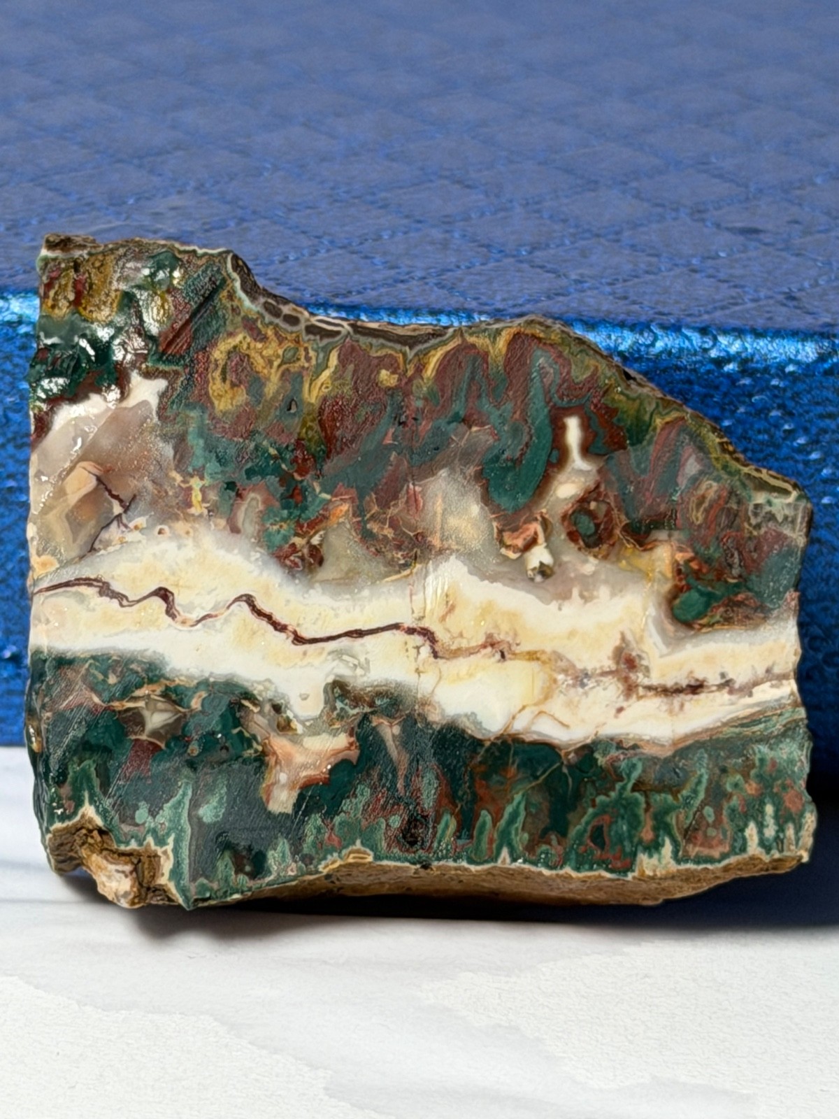 Idaho Sunset Jasper Agate Unpolished Rock Slab