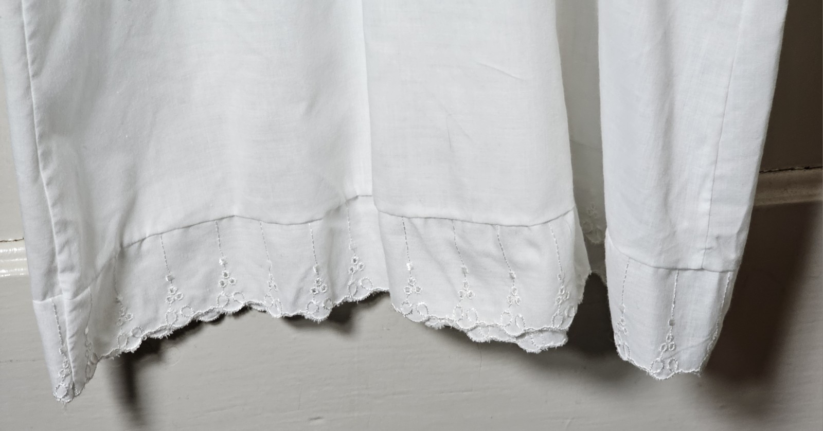 Slip Dress Eyelets Embroidered Lace Trim Size XS Fairy Coquette Feminine Dainty