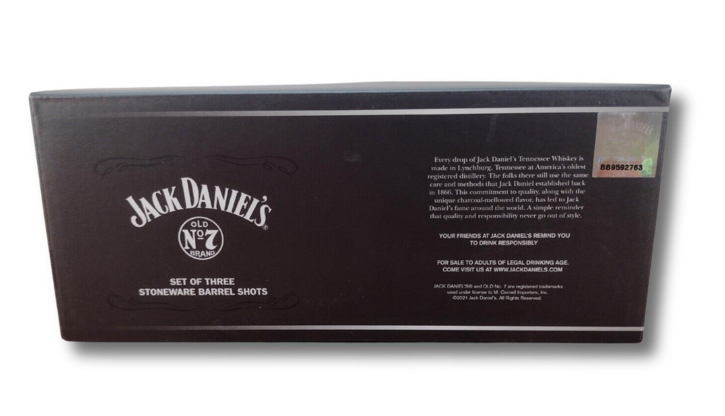 Jack Daniel's Stoneware Barrel Shots Set of 3 - Jack Daniels 3 piece Gift Set