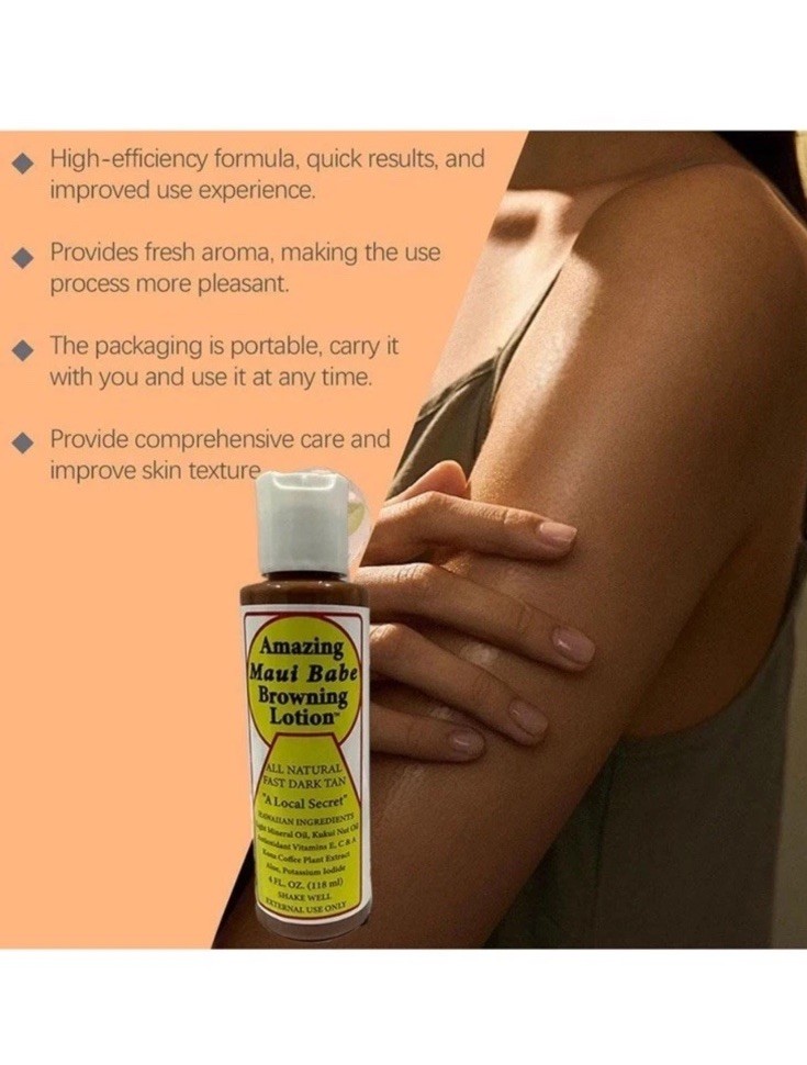 Maui Babe Browning Lotion - 4 fl oz (118 ml) pack of 2