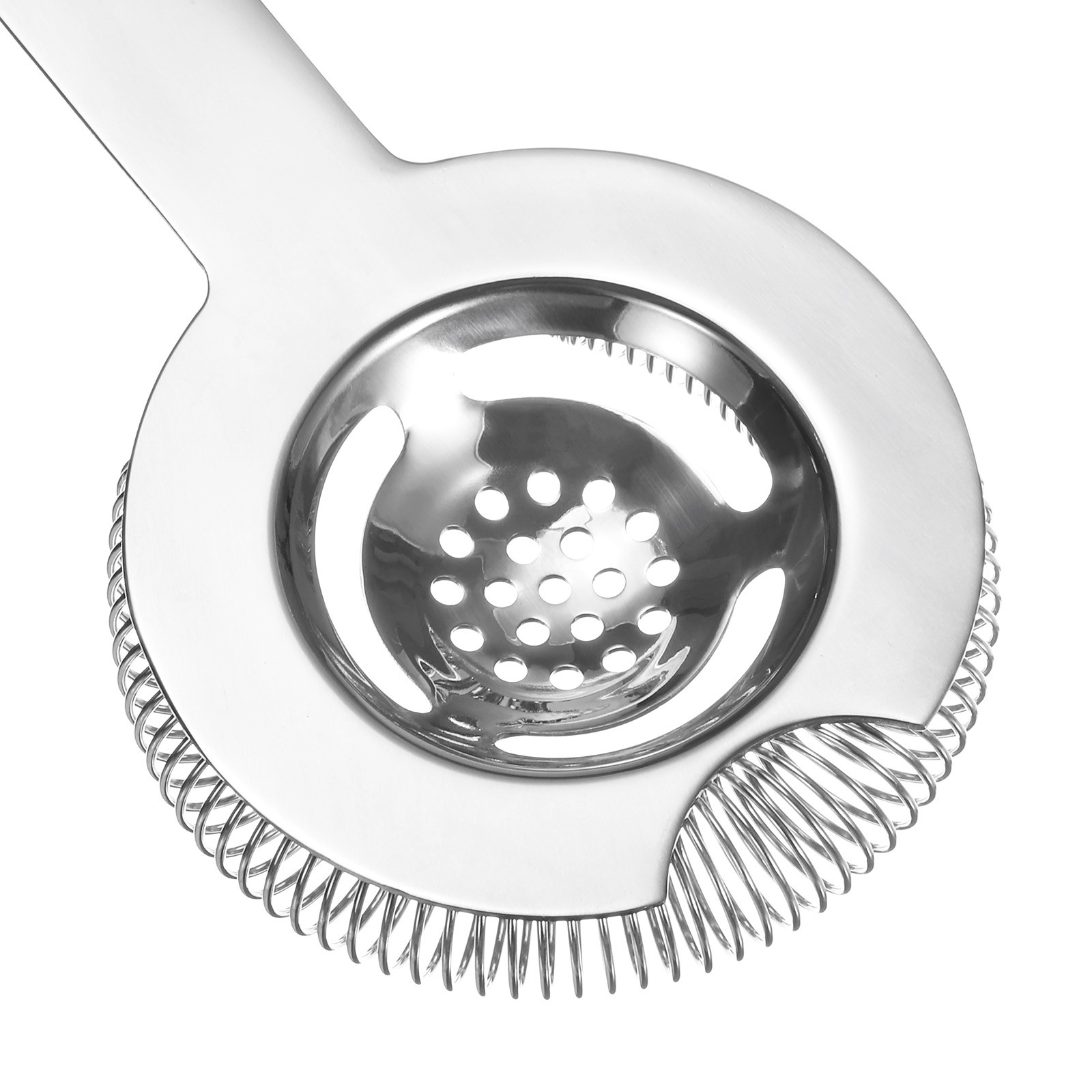 Cocktail Strainer, 1pcs - Stainless Steel Bar Strainer (Silver Tone, 160mm)
