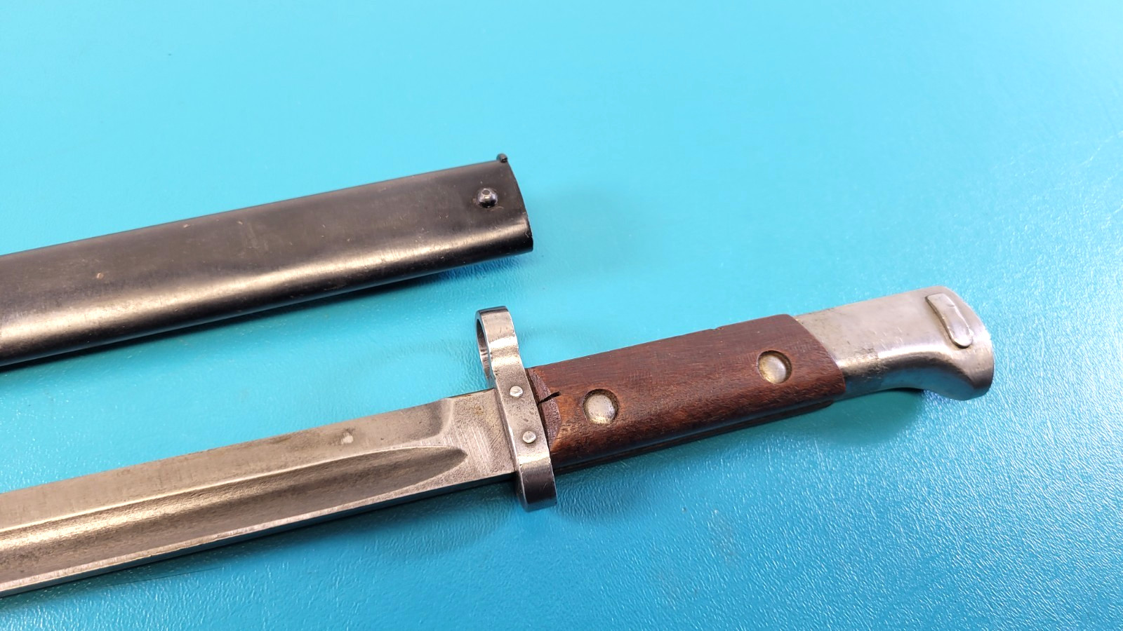 WWII Czechoslovakia Czech Rifle Bayonet + Scabbard CSZ J TR939